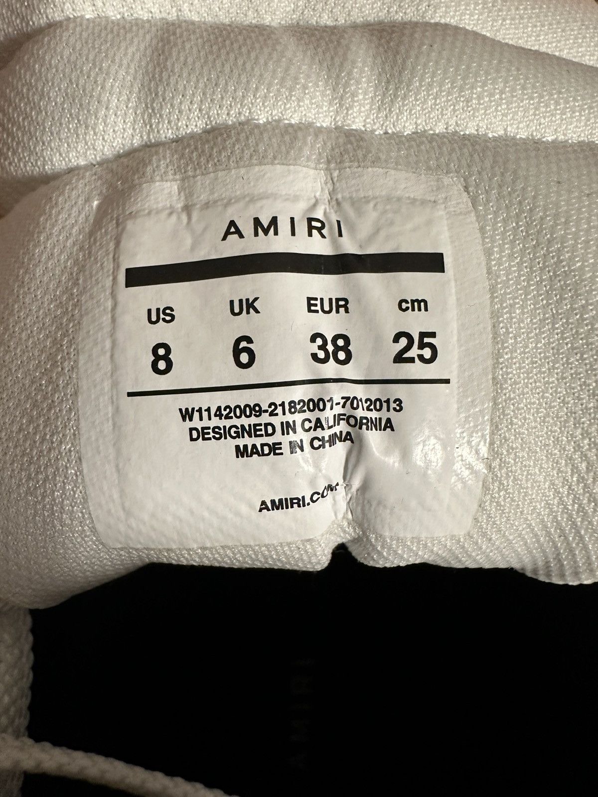 Amiri RARE AMIRI Skeleton "Skel-Top Hi" Sneakers - Women’s 38/US 8 Size US 8 / IT 38 - 14 Thumbnail