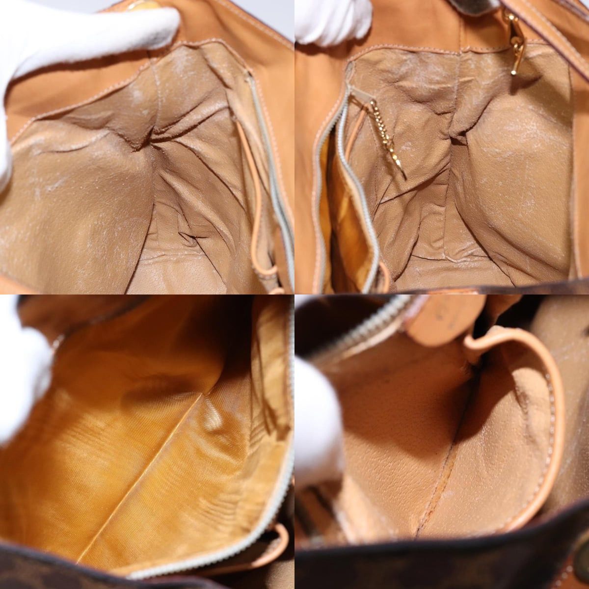 Celine CELINE Macadam Canvas Shoulder Bag Pvc Leather Brown Gold Size ONE SIZE - 12 Thumbnail