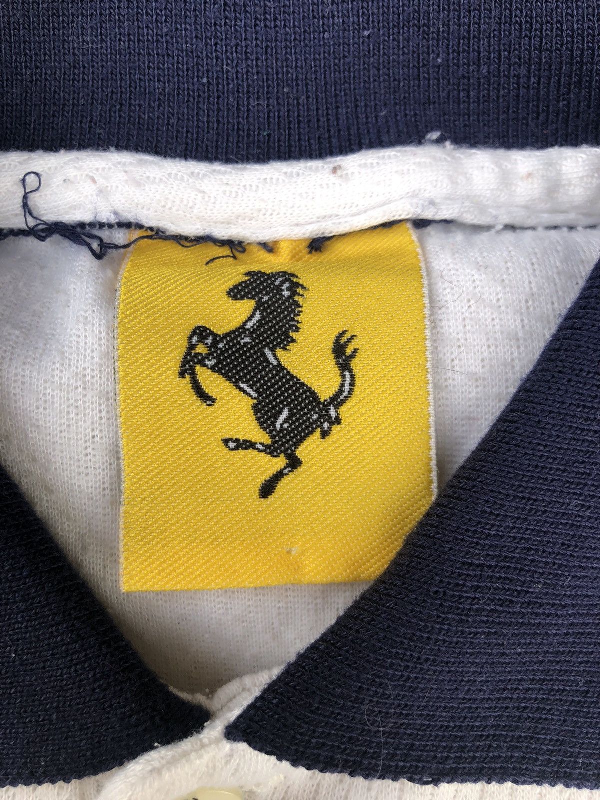Ferrari × Vintage Vintage 90s Ferrari Polo-Tee Size US L / EU 52-54 / 3 - 4 Thumbnail