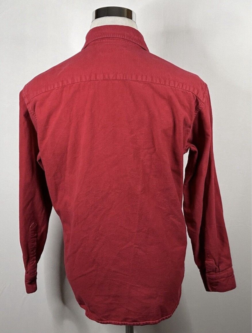 J.Crew J. Crew Heavyweight Chamois Flannel Medium Workshirt Red Size US M / EU 48-50 / 2 - 5 Thumbnail
