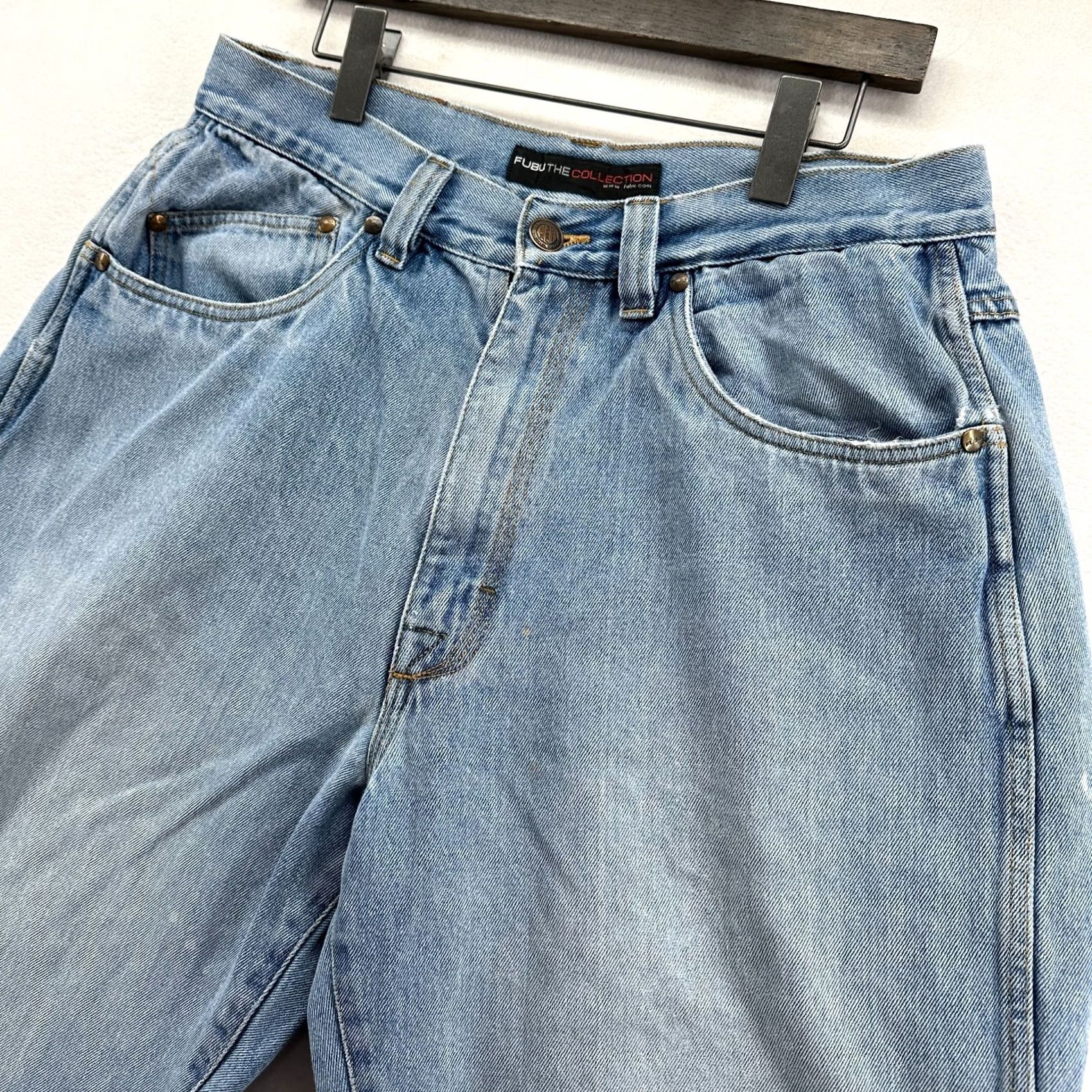 Fubu FUBU Bermuda Shorts Blue Men's 36 Light Wash Pockets Denim Vintage Regular UK? No Size US 36 / EU 52 - 2 Thumbnail