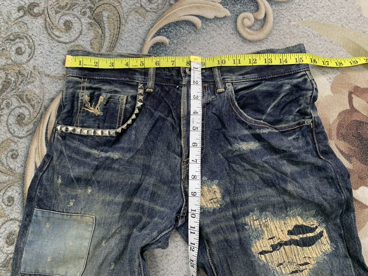 Self Edge Nice Sifury Copper Riveted Selvedge Denim Pant Made in Japan Size US 31 - 20 Thumbnail