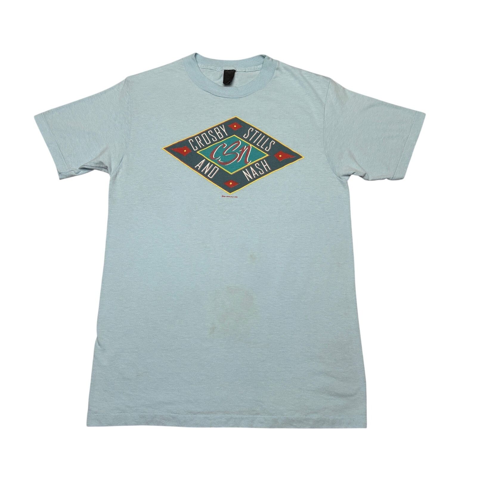 Vintage Vintage 80s Crosby Stills and Nash 1985 Summer Tour Shirt Size US S / EU 44-46 / 1 - 1 Thumbnail