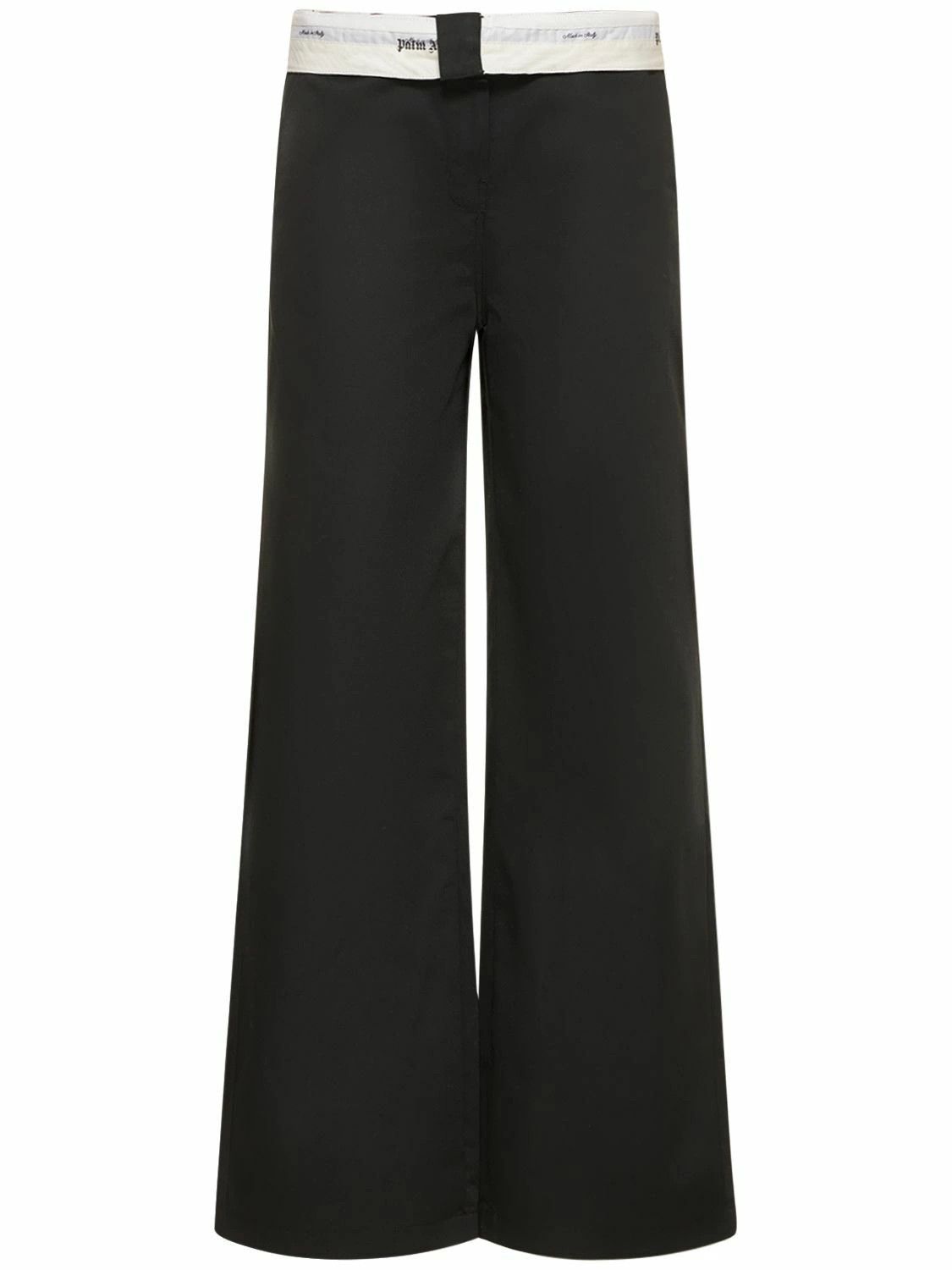 Palm Angels o1mle0425 Reversed Waistband Chino Pant in Black & White Size 26" / US 2 / IT 38 - 3 Thumbnail