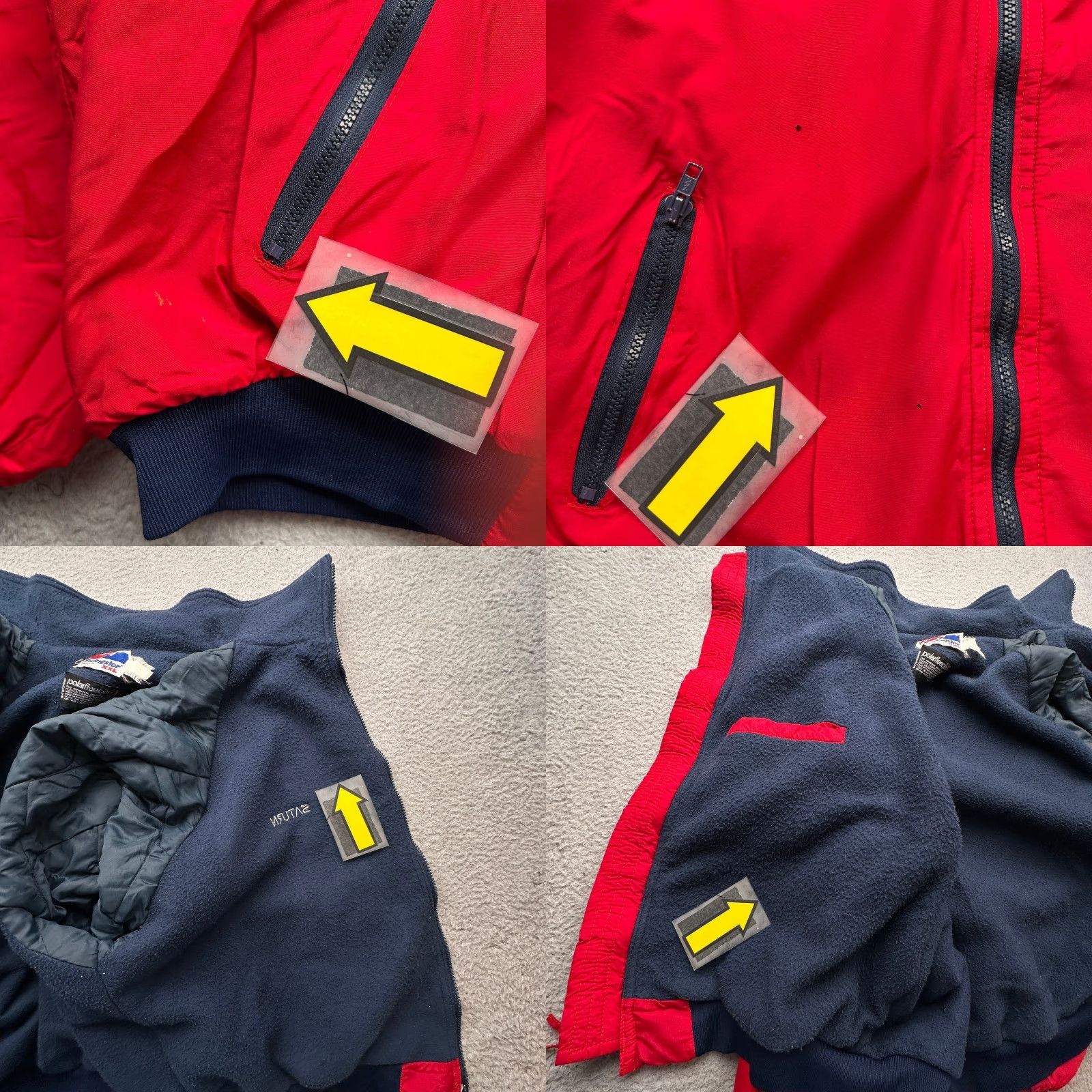 Vintage VINTAGE Swingster Polar Fleece Bomber Jacket Mens 2XL Red Saturn Shirt/Coat Mens 90s Size US XXL / EU 58 / 5 - 8 Thumbnail
