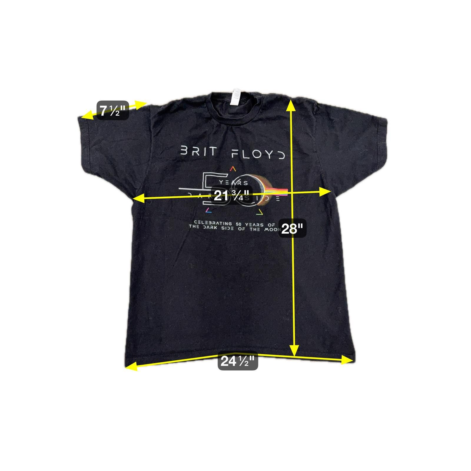Tultex 2025 Brit Floyd 50 Years Dark Side of the Moon Tour Shirt XL Size US XL / EU 56 / 4 - 5 Thumbnail
