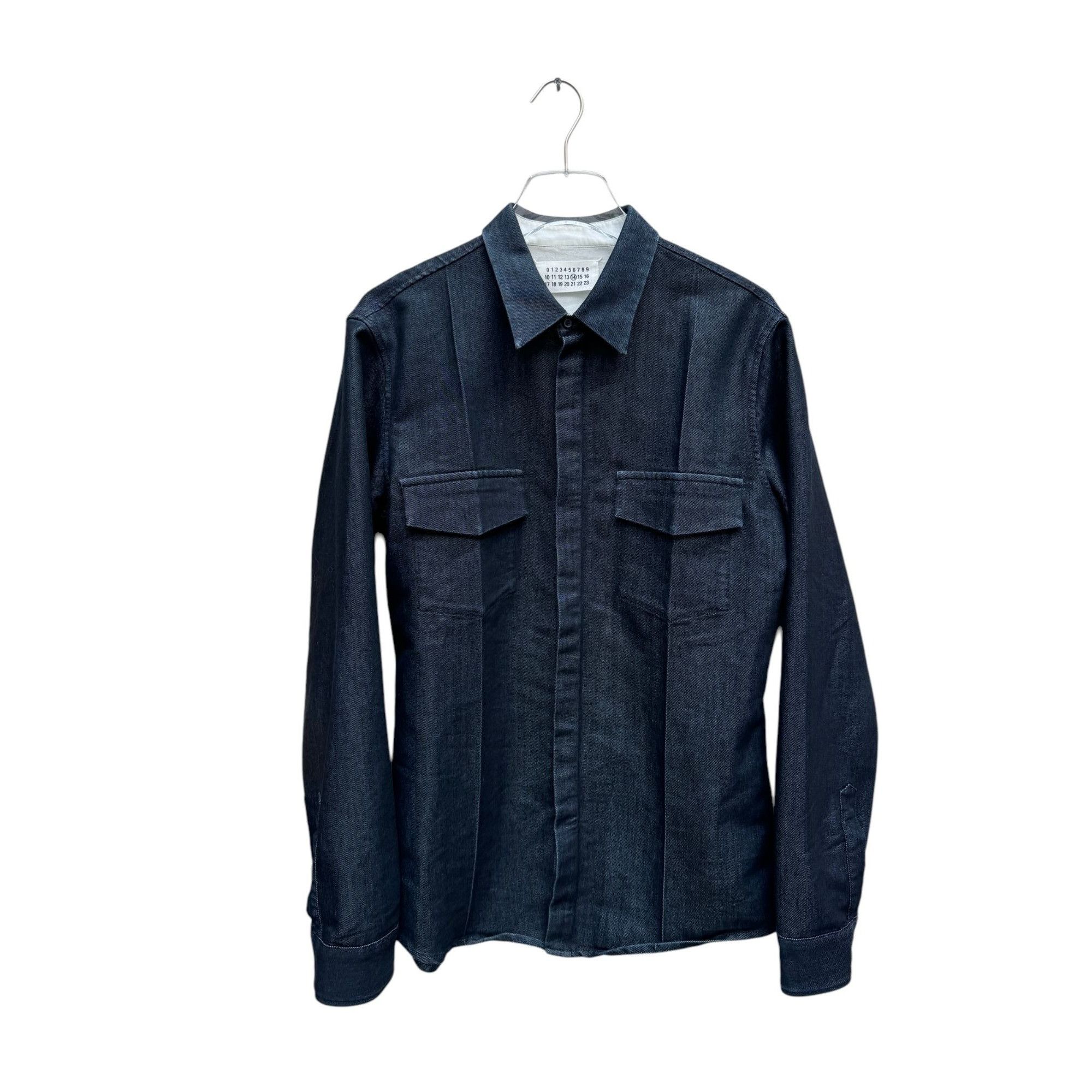 image of Maison Margiela Fw 2009 Raw Denim Overshirt, Men's (Size Medium)