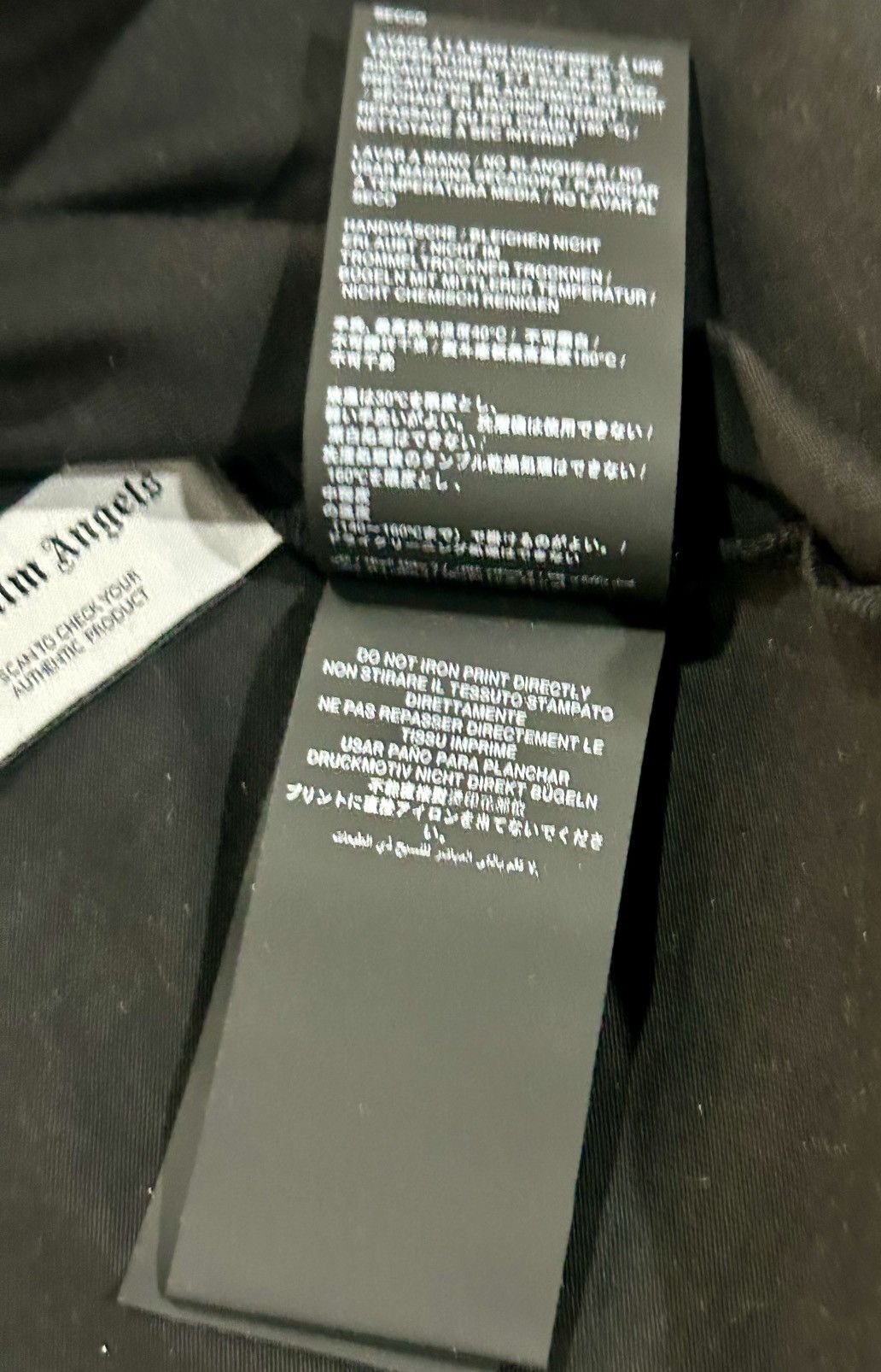 Palm Angels Palm Angels - Paris Monogram Spray Tee – Black Size “Medium” Size US M / EU 48-50 / 2 - 12 Thumbnail