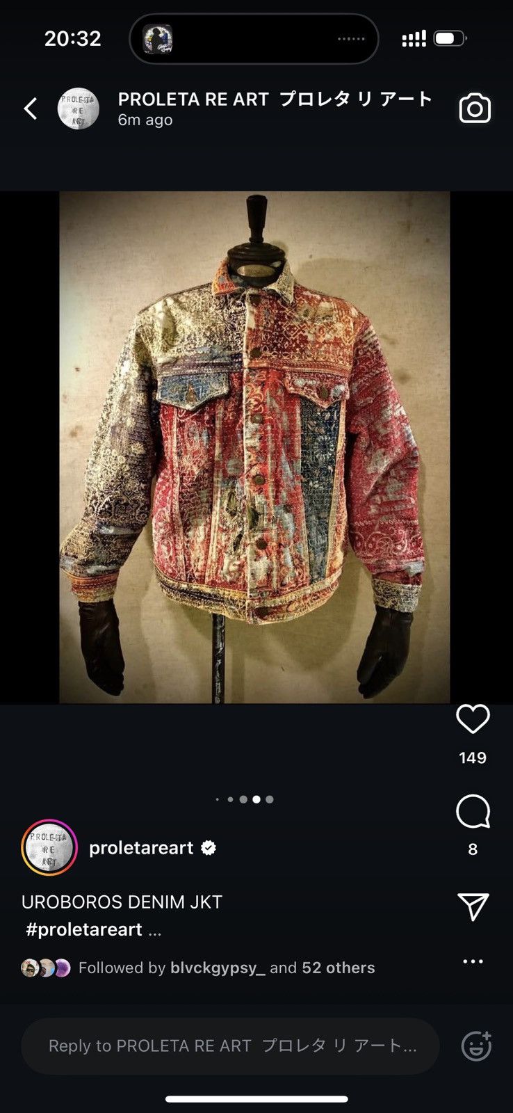 Proleta Re Art 002 Proleta Re Art Boro Jacket | 70’s Levi’s Orange Tab Size US L / EU 52-54 / 3 - 4 Thumbnail