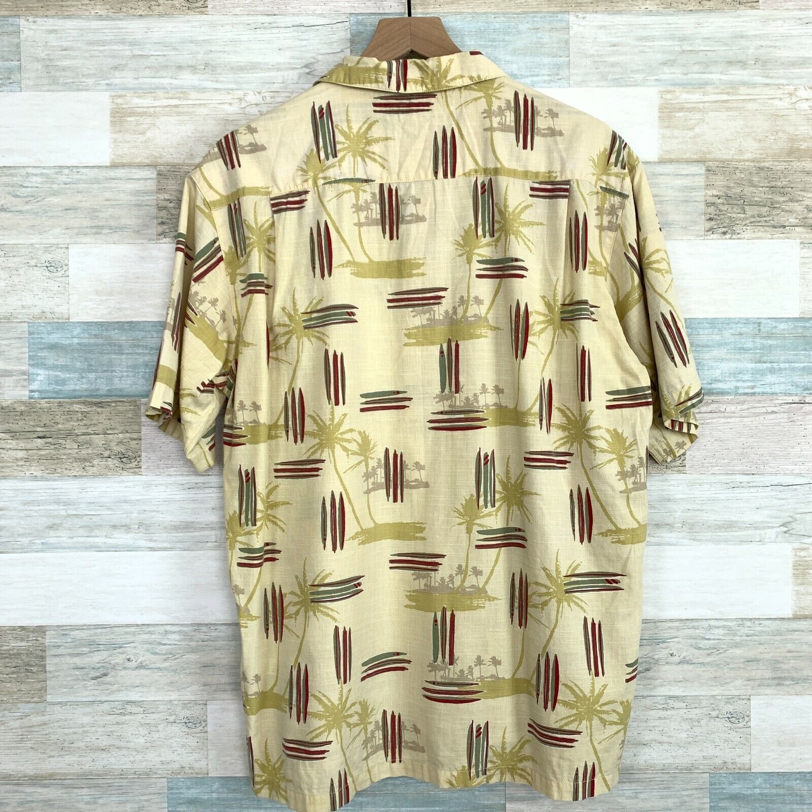 Columbia Columbia XCO Surfboard Hawaiian Camp Shirt Yellow Mens M Size US M / EU 48-50 / 2 - 4 Thumbnail