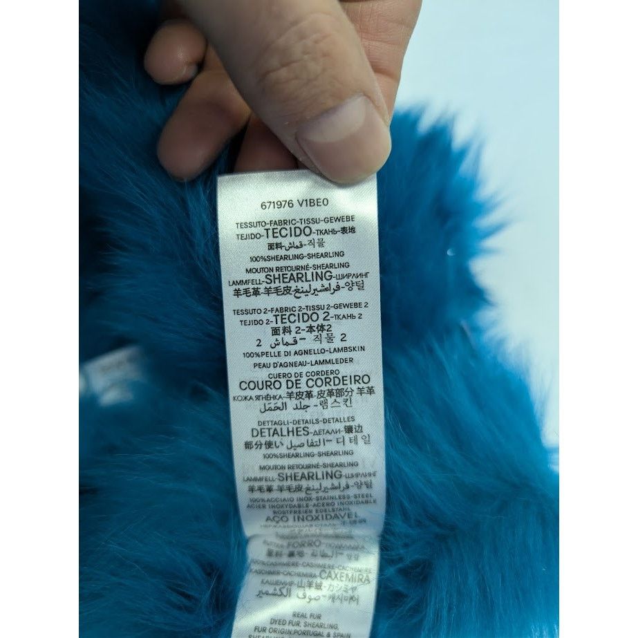 Bottega Veneta o1rshd1 Size: 8.5 / Toscana Shearling Gloves in Blue Size ONE SIZE - 17 Thumbnail