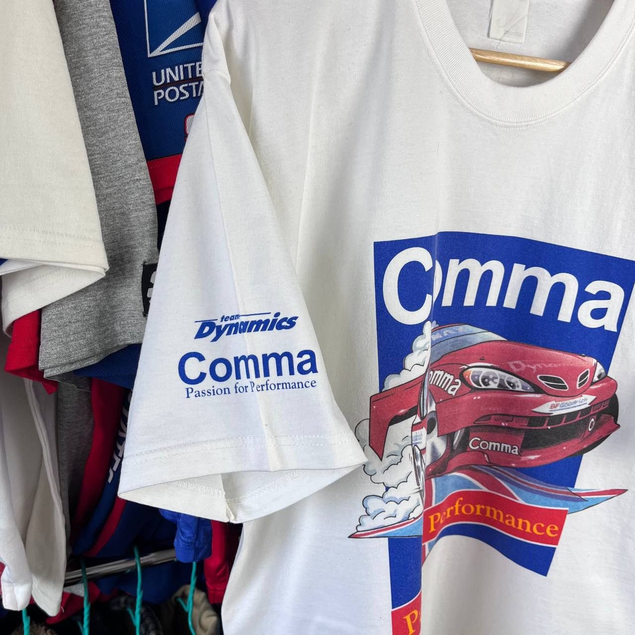 DRIFTER × Formula 1 90s Comma Team Dynamics Sparco Motorsport Rally T Shirt Size US XL / EU 56 / 4 - 5 Thumbnail