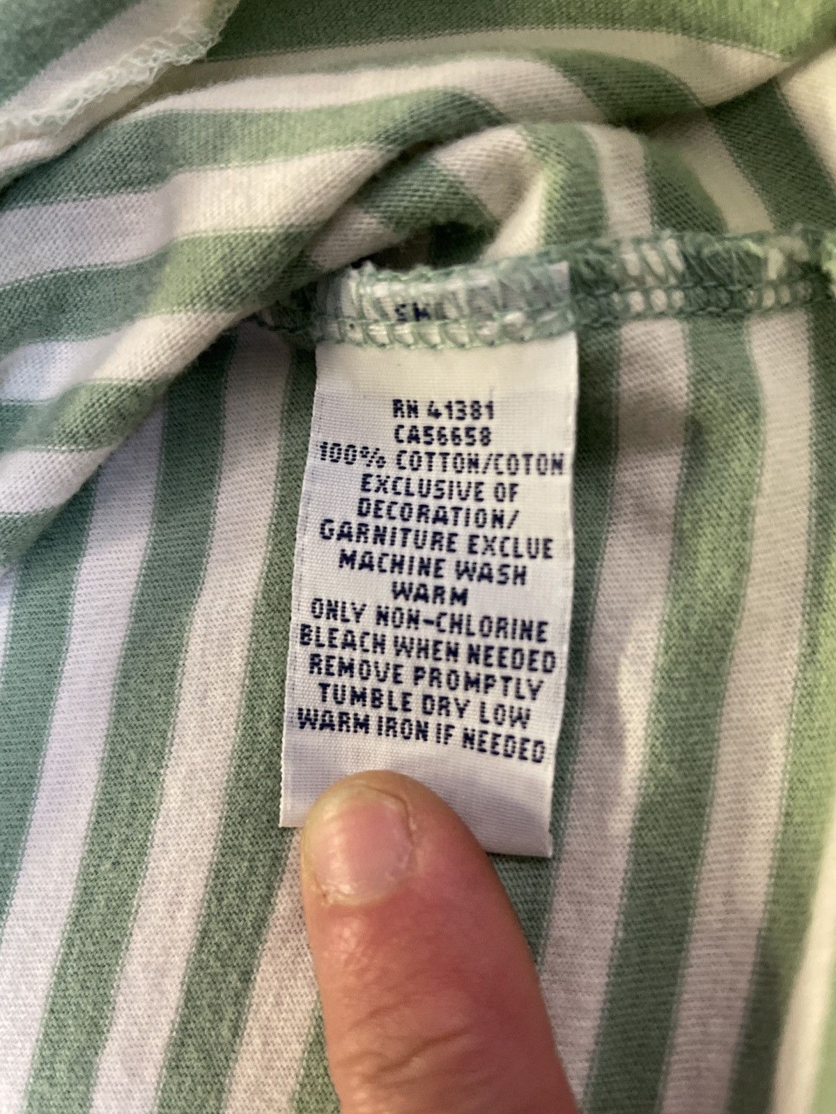 Polo Ralph Lauren Polo Ralph Lauren white/ green stripped t-shirt Size US XL / EU 56 / 4 - 5 Thumbnail