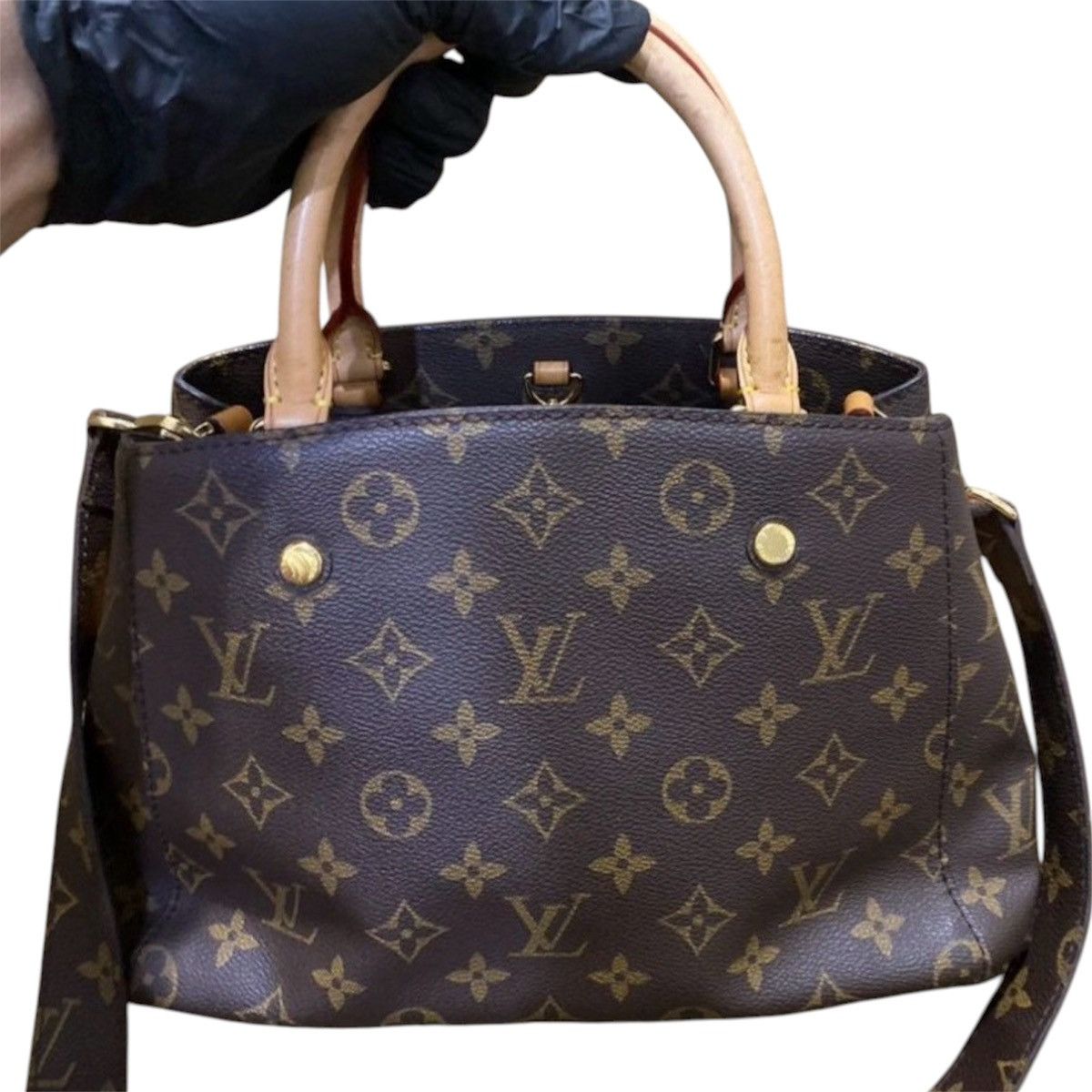Louis Vuitton Montaigne MM Monogram Canvas Handle Bag Brown Size ONE SIZE - 1 Thumbnail
