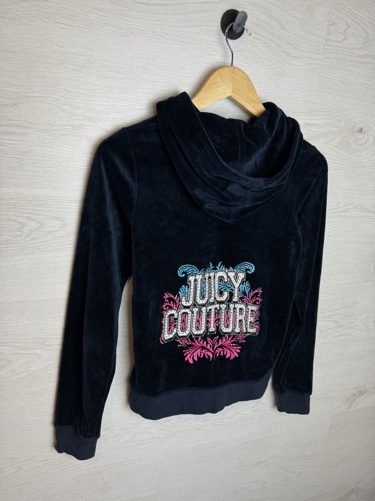 Juicy Couture Vintage Juicy Couture Velour Zip Up Hoodie Size M / US 6-8 / IT 42-44 - 1 Thumbnail