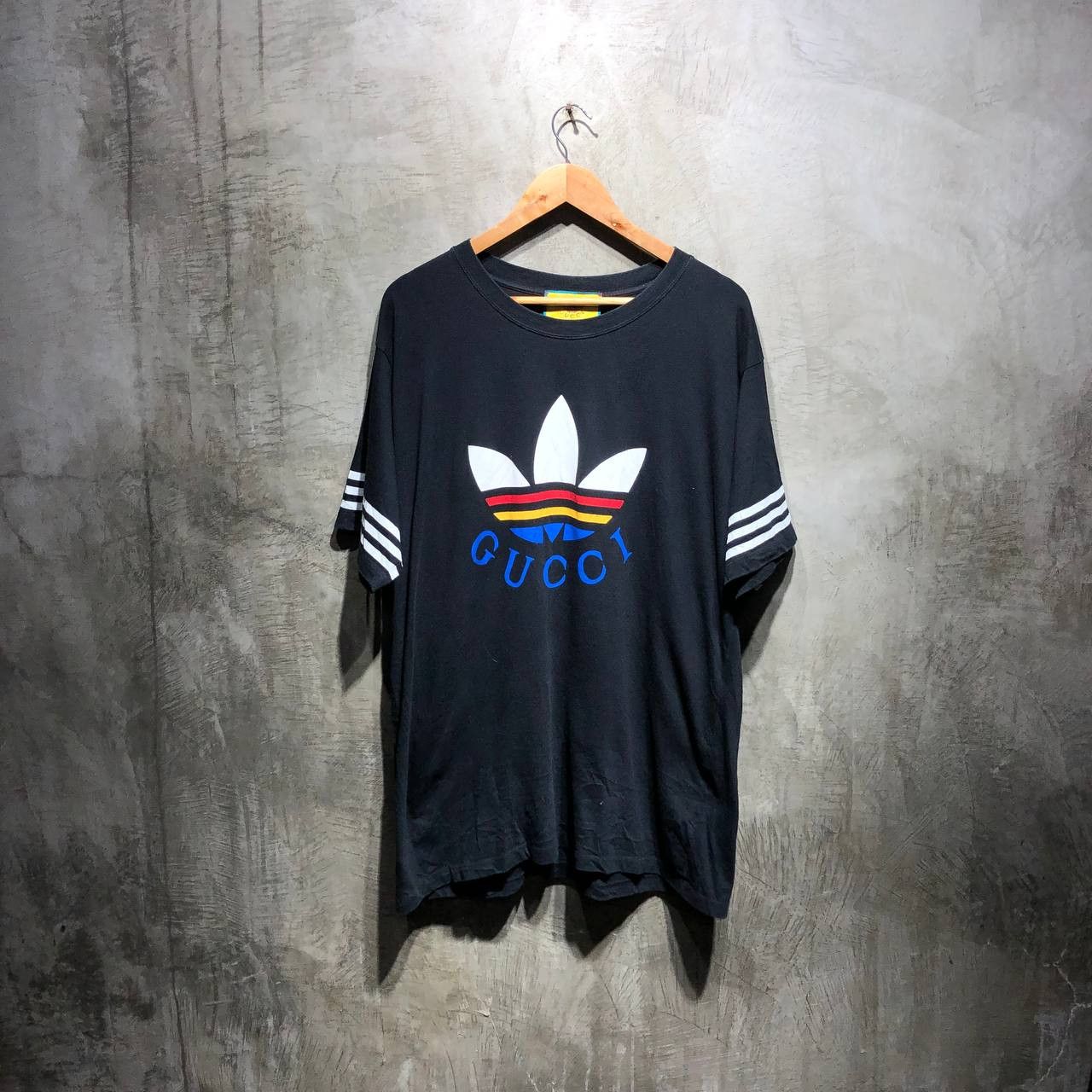 Adidas × Gucci Gucci X Adidas Trefoil Logo Tee Size US L / EU 52-54 / 3 - 1 Thumbnail
