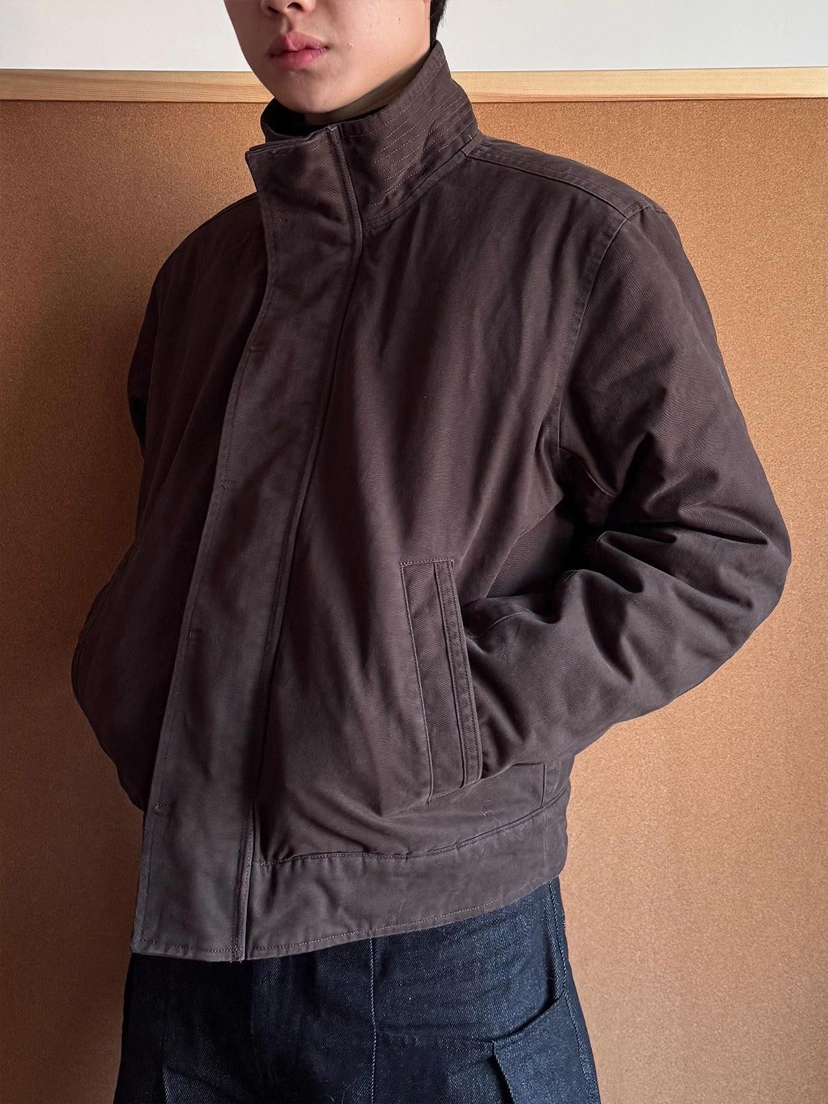 Vintage Brown Casual Zip-Up Jacket, Relaxed Fit Outerwear Size US M / EU 48-50 / 2 - 1 Thumbnail
