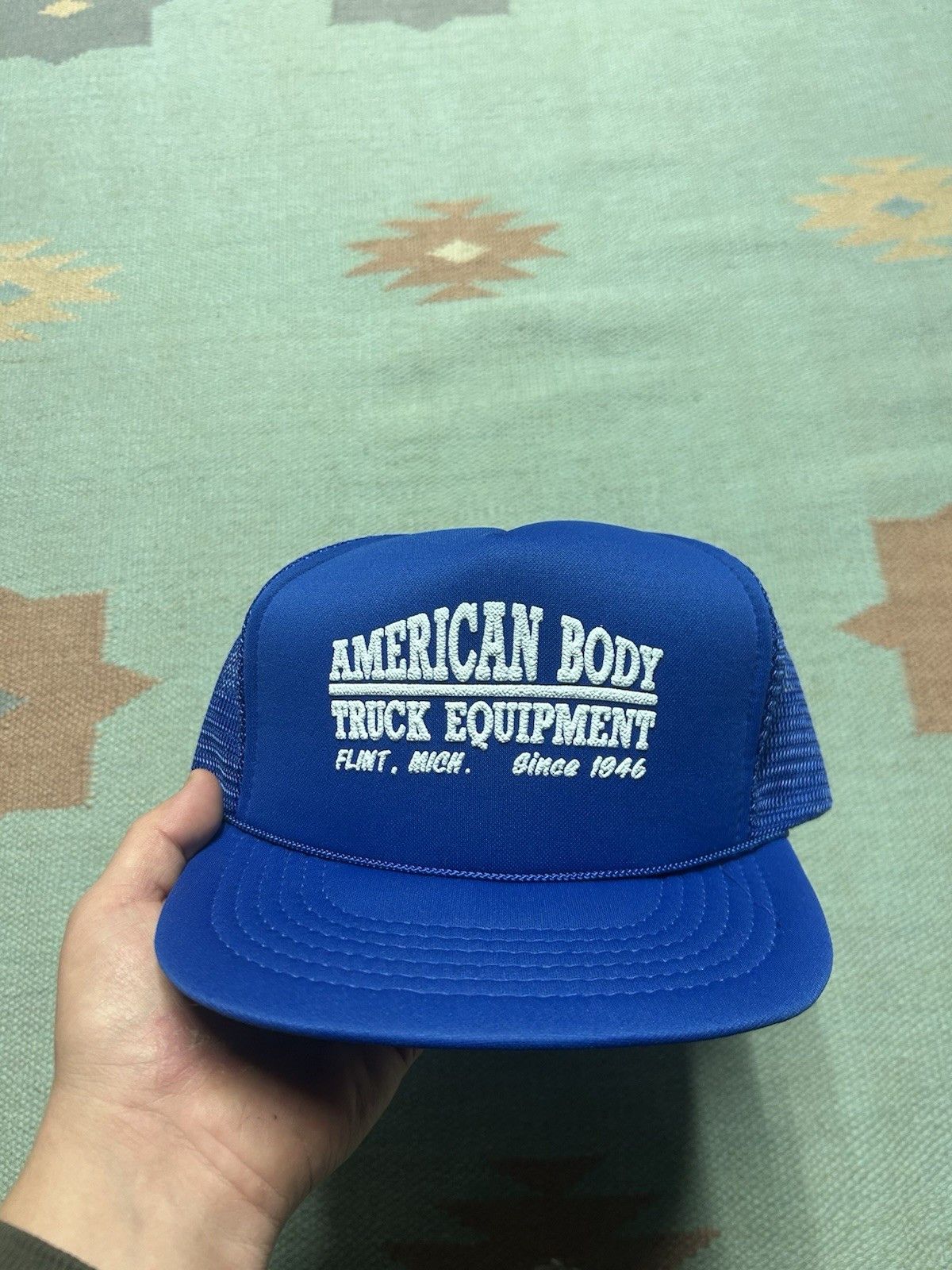 Vintage Vtg trucker hat American body truck equipment flint Michigan Size ONE SIZE - 2 Thumbnail