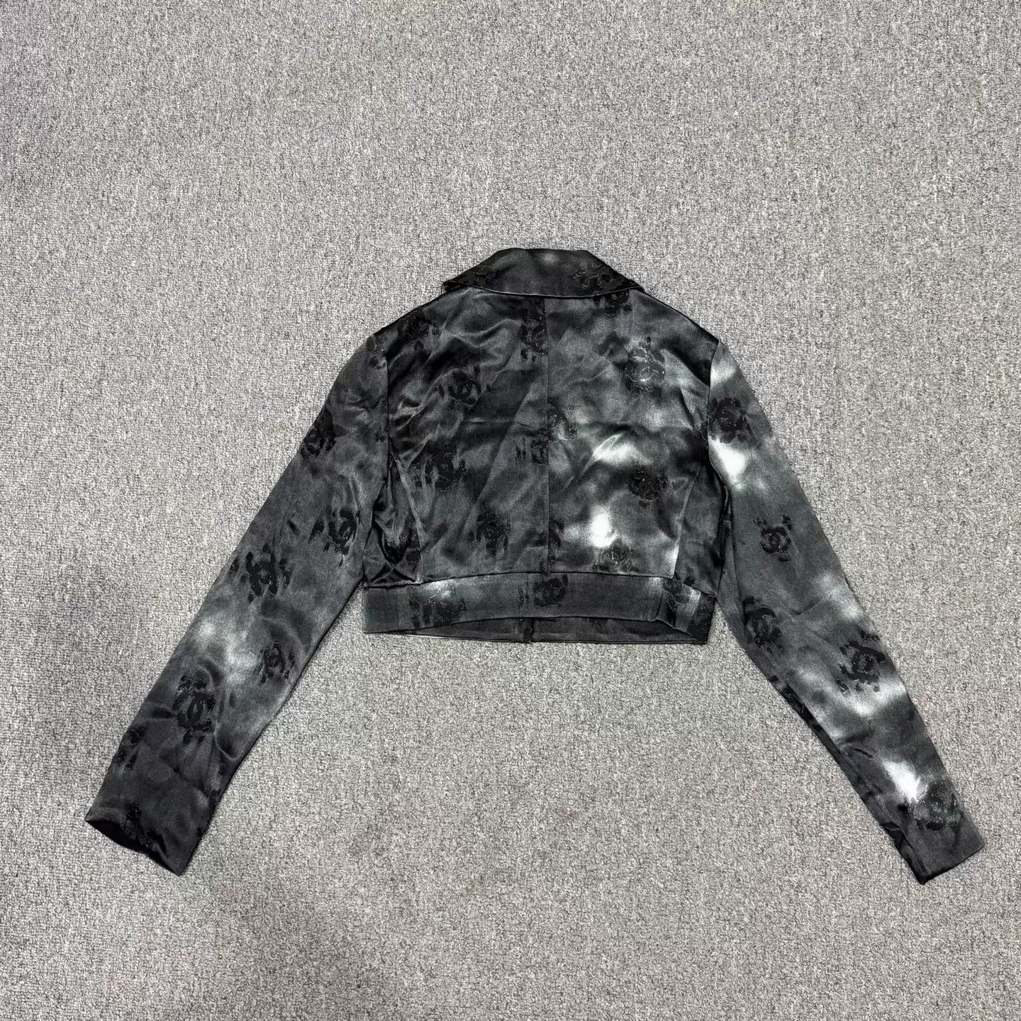 Chanel Chanel 22A Black Embroidered Printed Shirt 34 99 New Size XS / US 0-2 / IT 36-38 - 2 Thumbnail