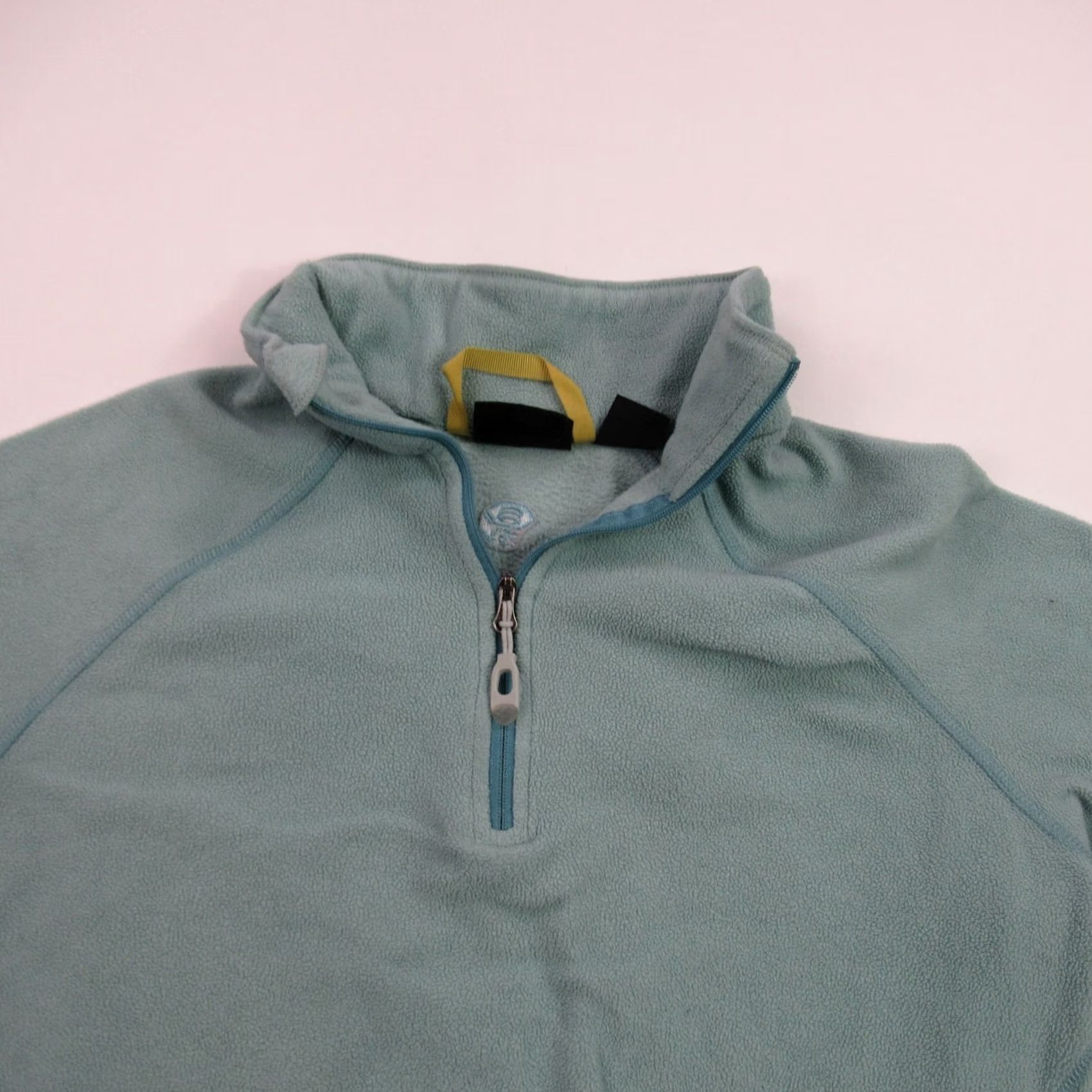 Mountain Hardwear Mountain Hardwear Sweater Womens Medium Long Sleeve High Neck 1/4 Zip Green Pullover Casual Regular Knit Fleece Size M / US 6-8 / IT 42-44 - 2 Thumbnail