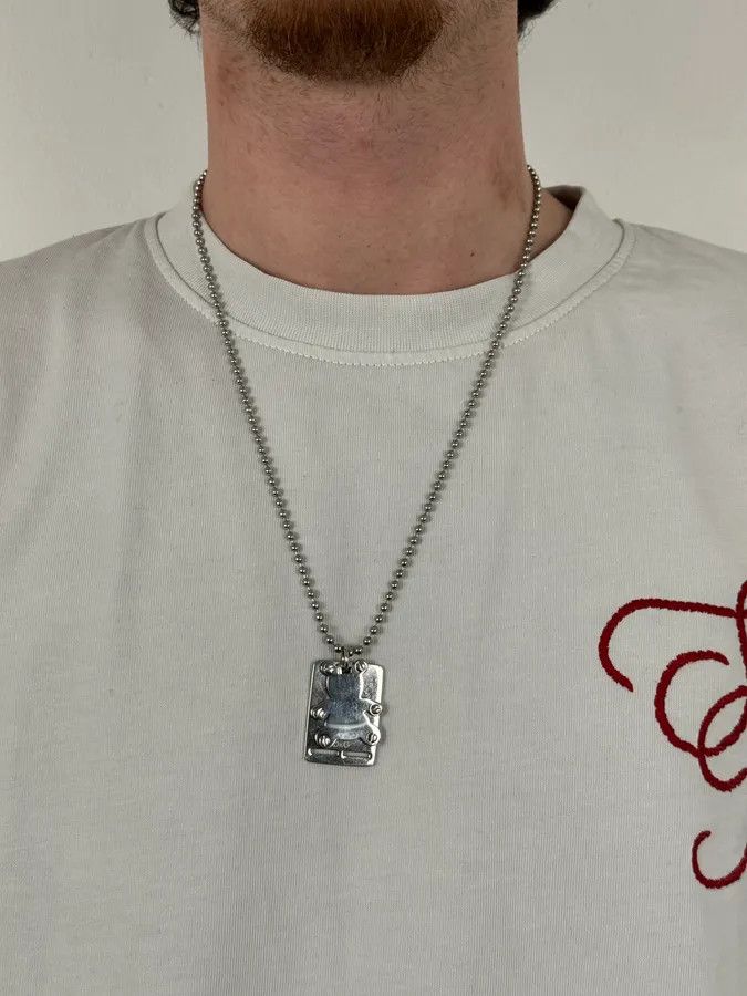 Dolce & Gabbana Dolce & Gabbana Bear Charm Dog Tag Necklace Size ONE SIZE - 2 Thumbnail