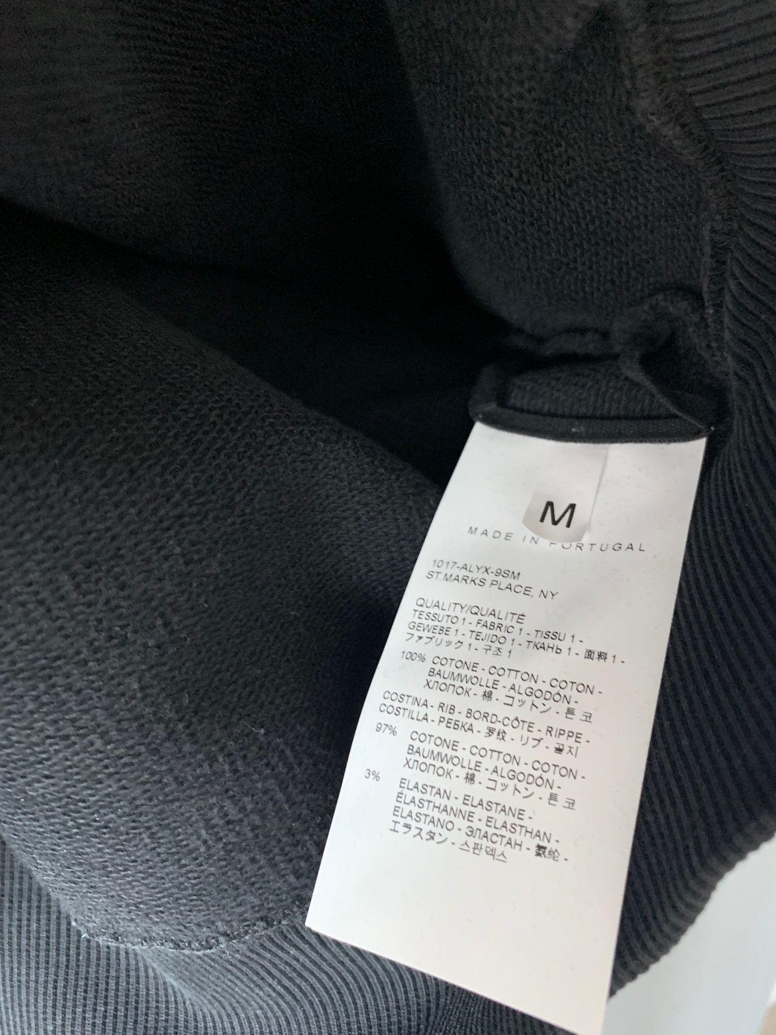 1017 ALYX 9SM 1017 ALYX 9SM Black Boxy Crewneck Sweatshirt Size US M / EU 48-50 / 2 - 4 Thumbnail