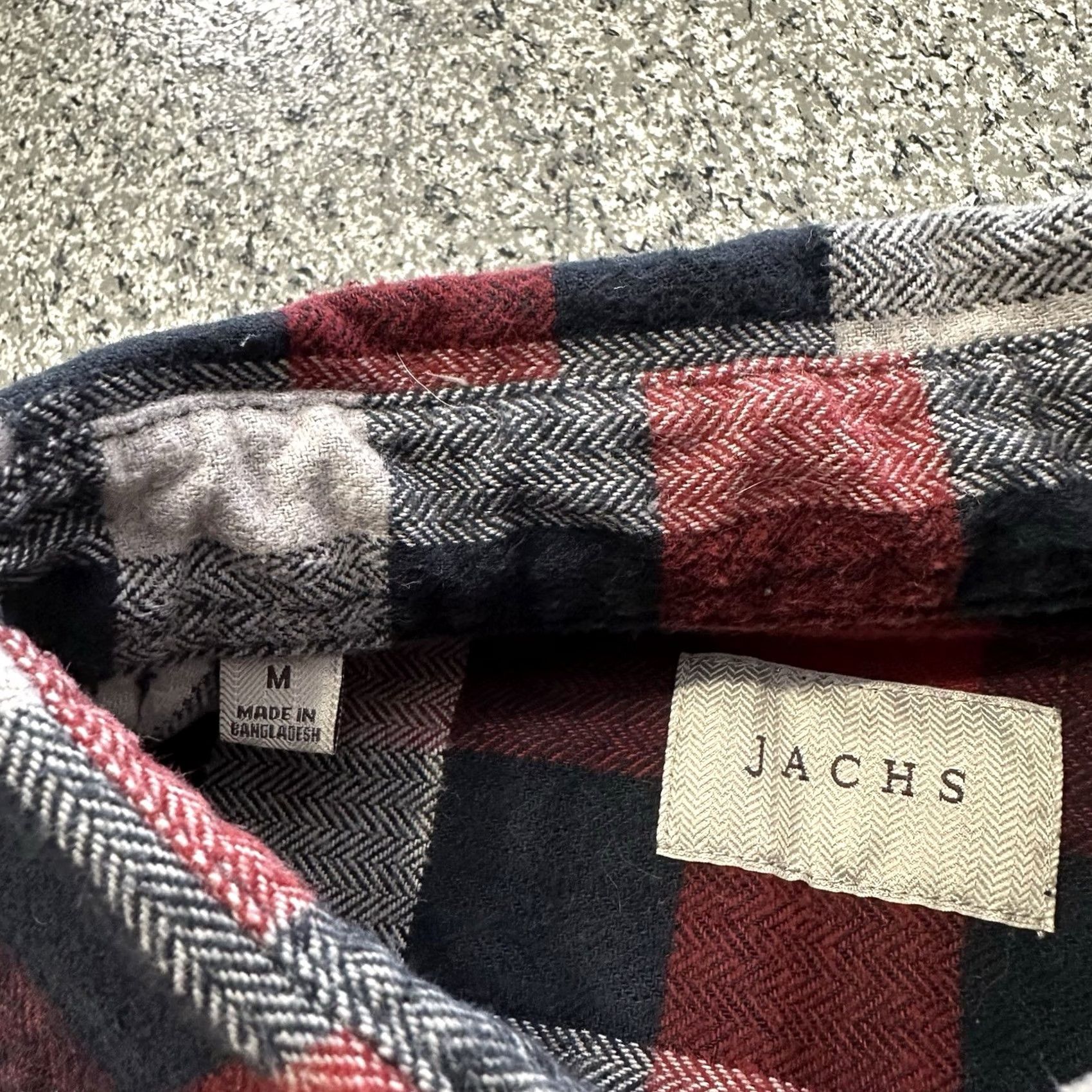 Vintage JACHS Flannel Shirt Mens M Heavyweight Red Plaid Long Sleeve Button-Down Shirt Mens M Red Plaid Heavyweight Cotton Flannel Button-Up Shirt Size US M / EU 48-50 / 2 - 4 Thumbnail