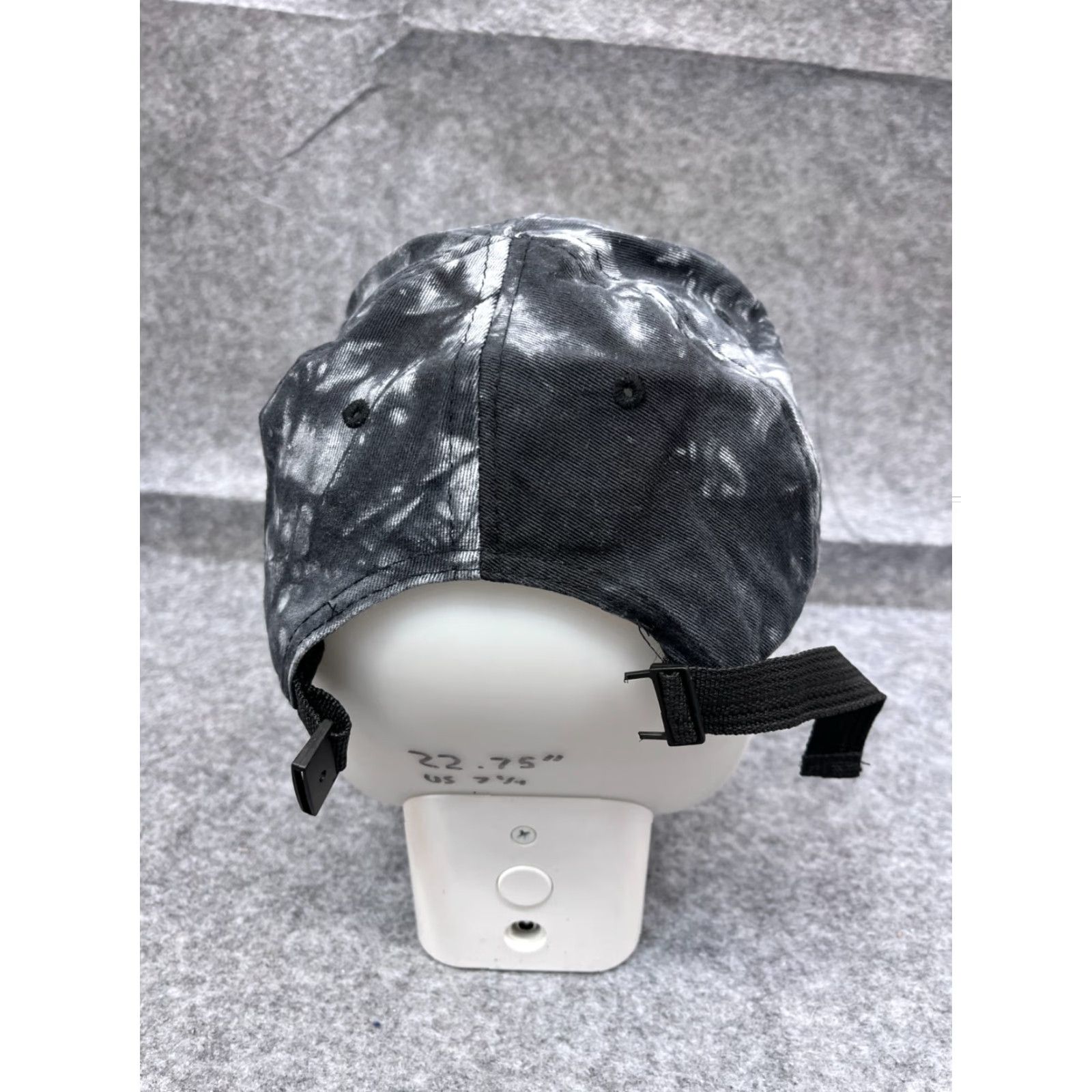 Vintage Sally Hansen Hat Cap Strap Back Adult One Size Gray Tie Dye 100% Cotton Baseball Cap Unisex Mens Womens Adults All Seasons Trending Cap 90s Theme Size ONE SIZE - 2 Thumbnail