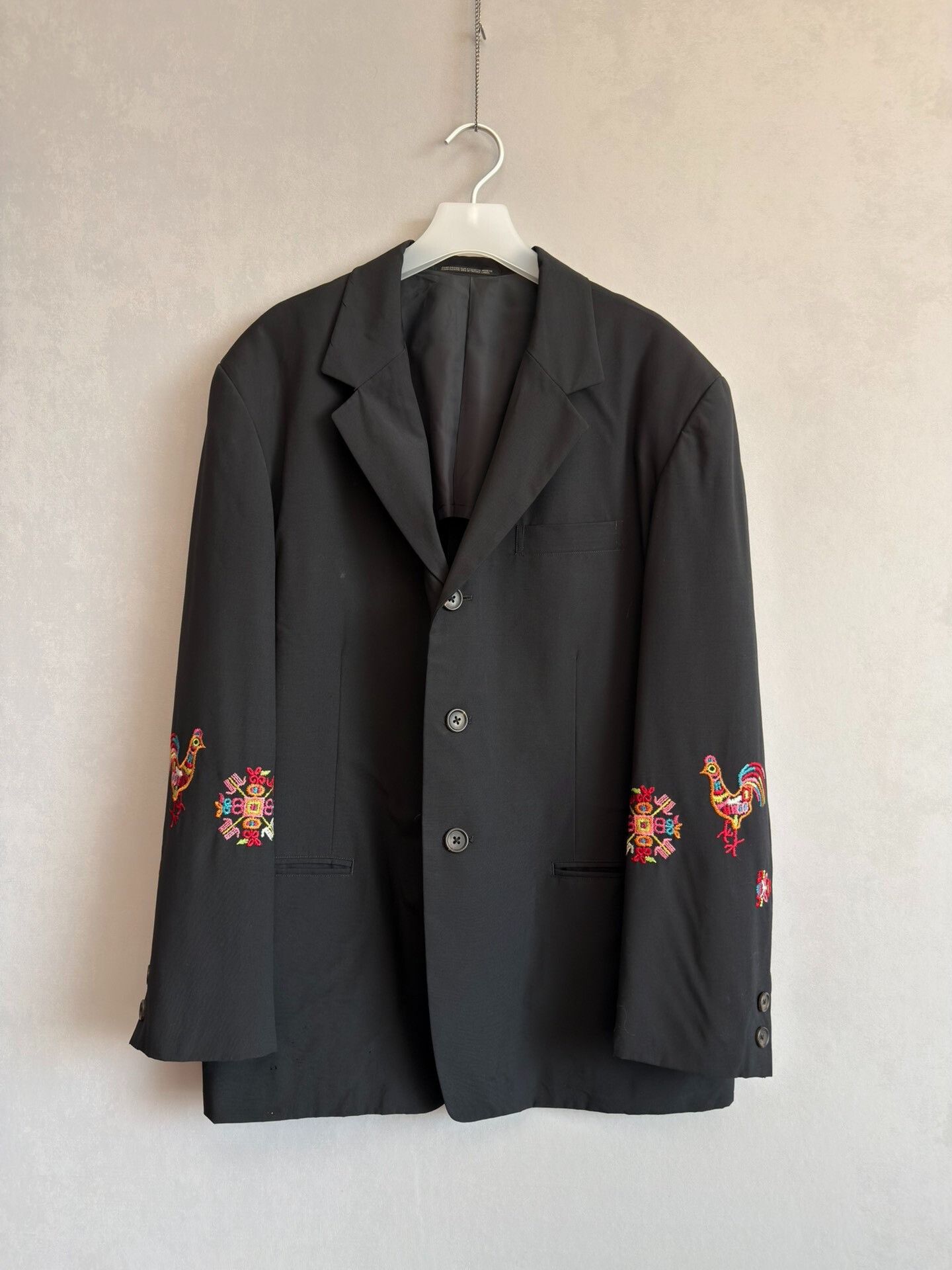 Yohji Yamamoto yohji yamamoto 93ss embroidered black jacket Size US M / EU 48-50 / 2 - 1 Thumbnail