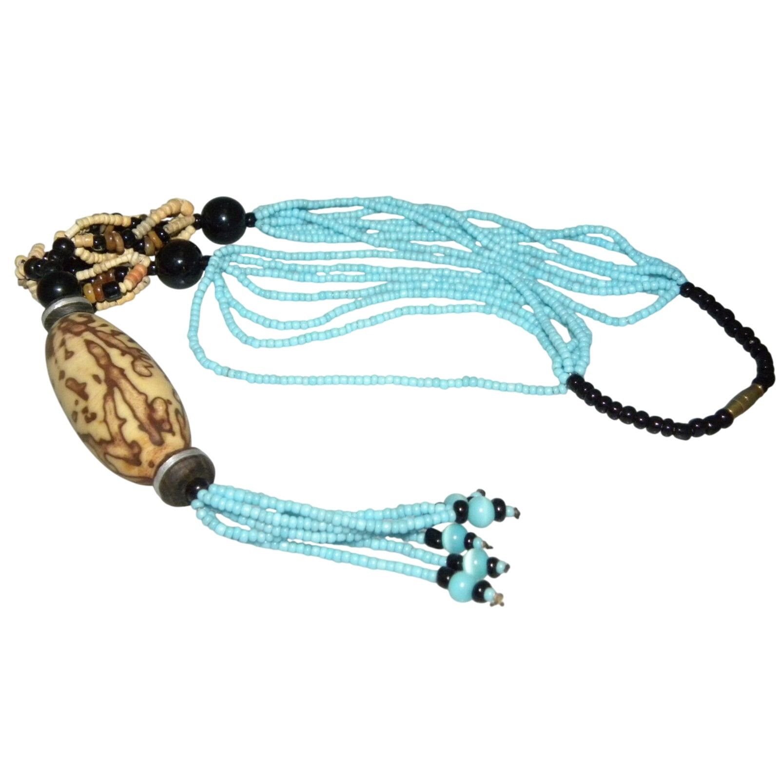 Jewelry × Vintage 90s Y2K Necklace Choker Mixed Turquoise Beads Southwestern Size ONE SIZE - 2 Thumbnail