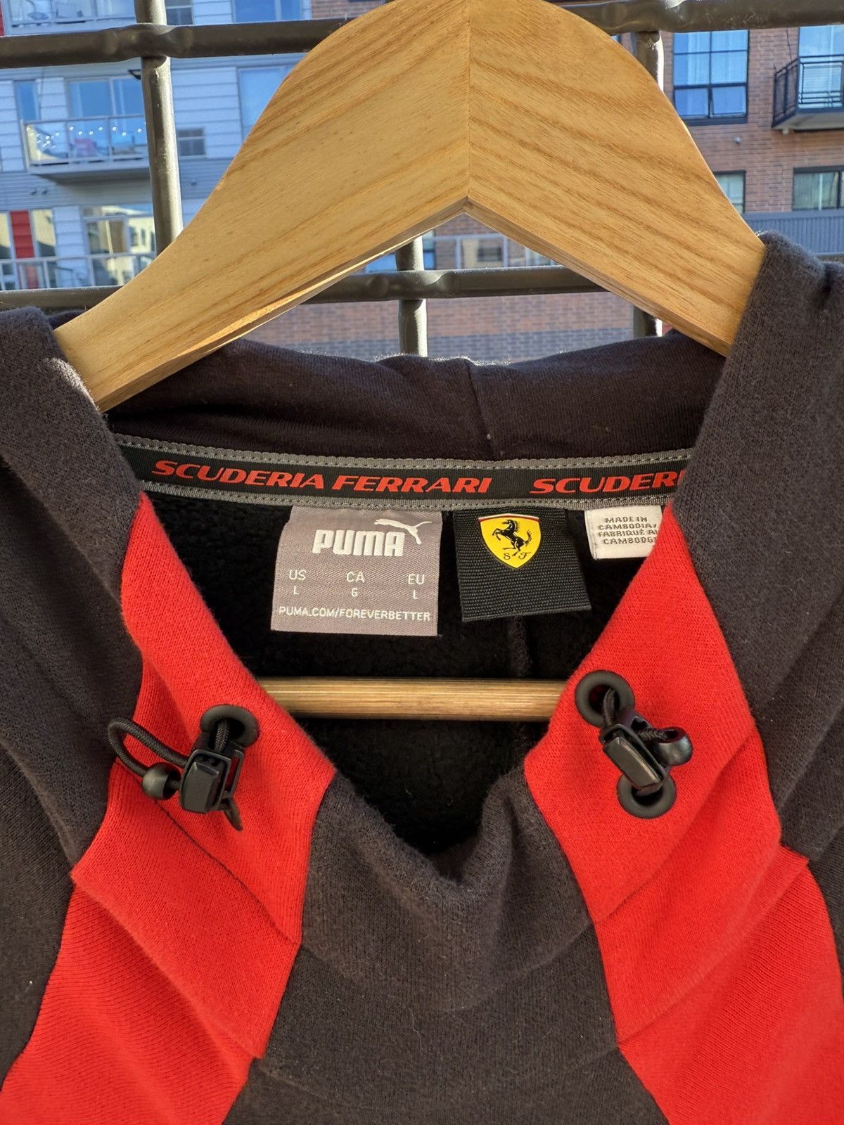 Ferrari × Puma Ferrari x Puma Hoodie Black and Red Size US L / EU 52-54 / 3 - 2 Thumbnail
