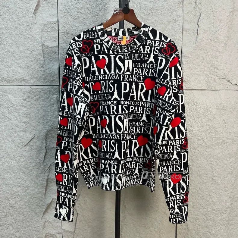 Balenciaga Balenciaga Vintage Love Heart Letter Knit Sweater Size US XS / EU 42 / 0 - 1 Thumbnail