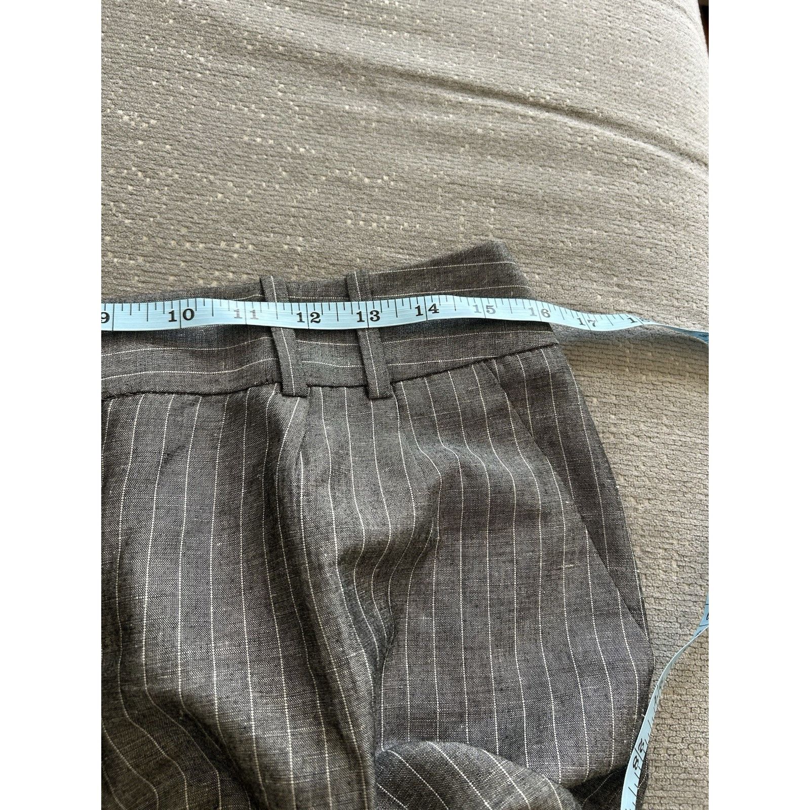 Express Vintage Express Linen Blend Pinstripes Y2K Pants Size 6 Size 28" / US 6 / IT 42 - 11 Thumbnail