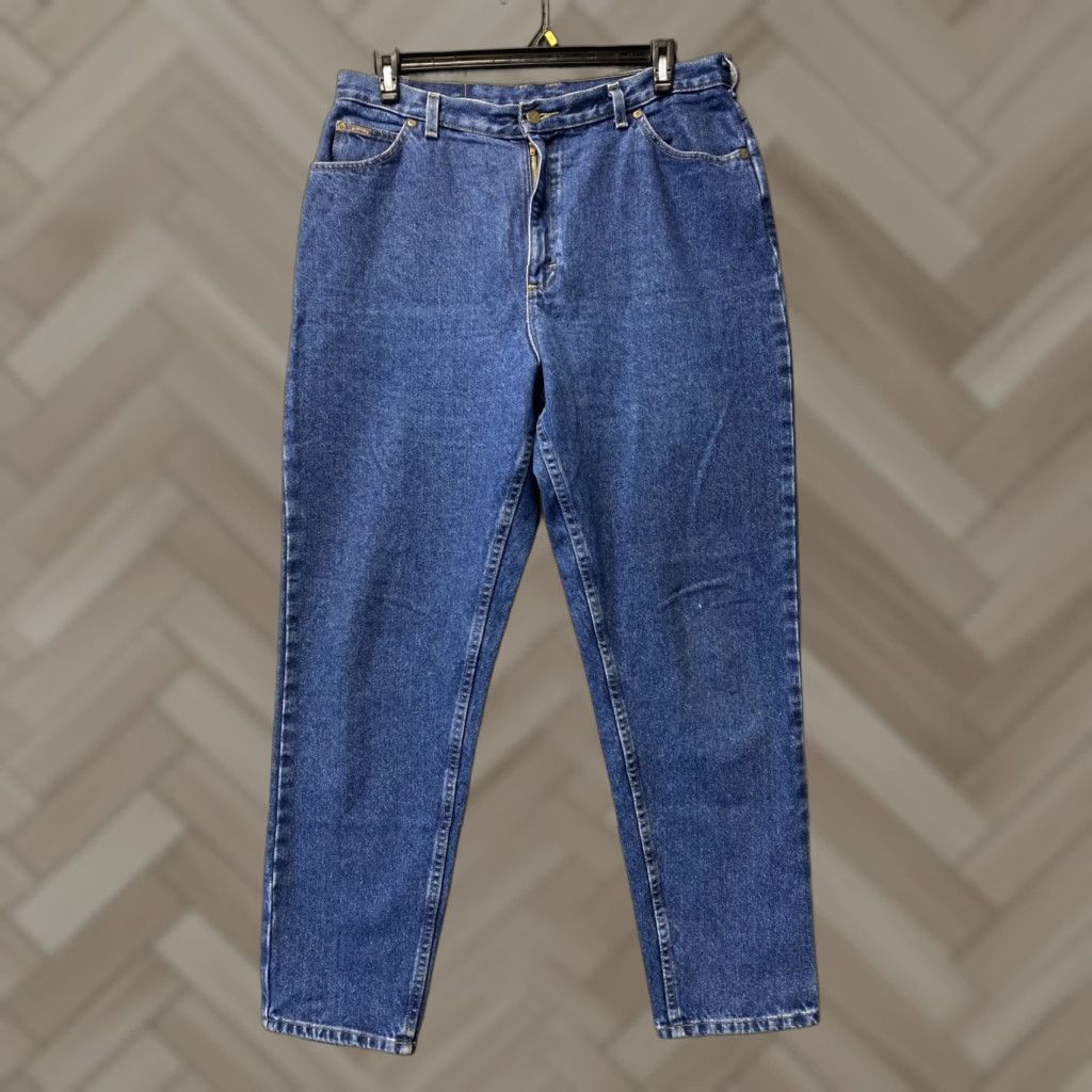 Vintage Riders Jeans Womens 36x31 Blue Straight Leg High Rise Denim /0420 Size 25" / US 0 / IT 36 - 1 Thumbnail