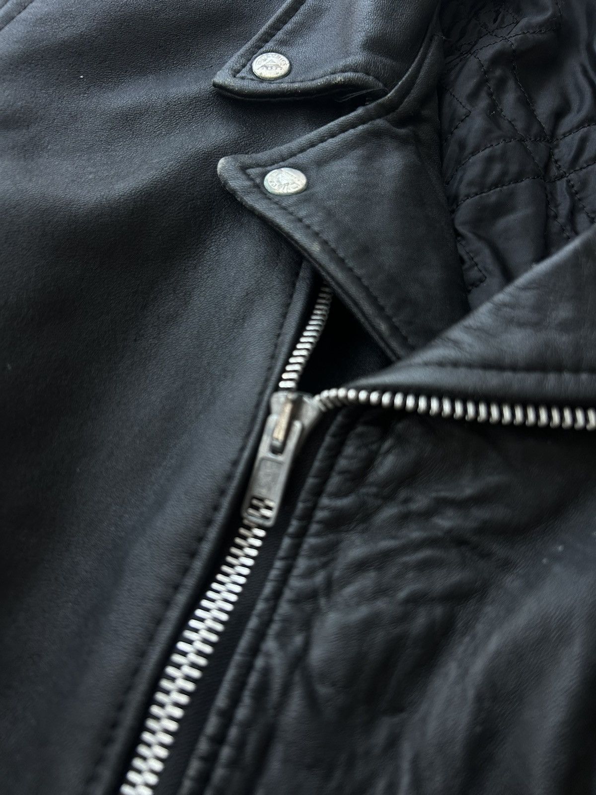 Genuine Leather × Vintage Vintage T Bird’s leather bikers jacket mens y2k motorcycle Size US M / EU 48-50 / 2 - 4 Thumbnail