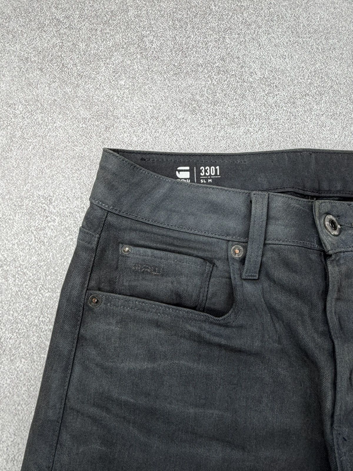 G-Star G-Star Raw 3301 Slim Denim Jeans Men’s Size 28x34 Size US 28 / EU 44 - 5 Thumbnail