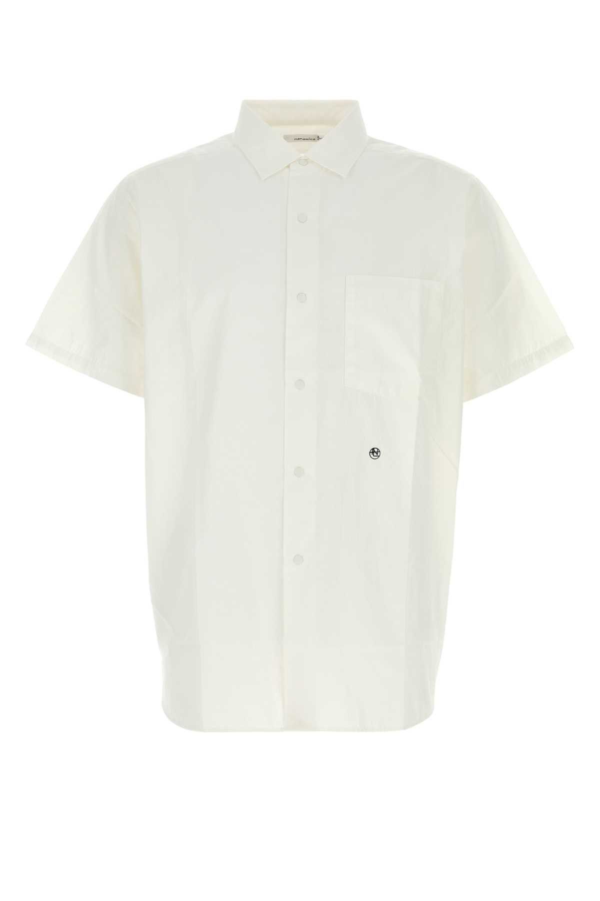 Nanamica White Cotton Blend Oversize Shirt Size US L / EU 52-54 / 3 - 1 Thumbnail