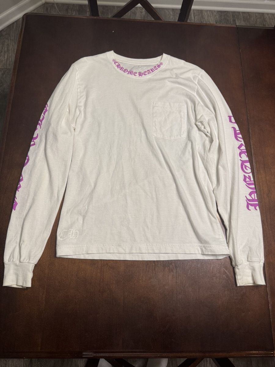 Chrome Hearts Chrome Hearts Purple Letter Collar l/s Size US M / EU 48-50 / 2 - 1 Thumbnail
