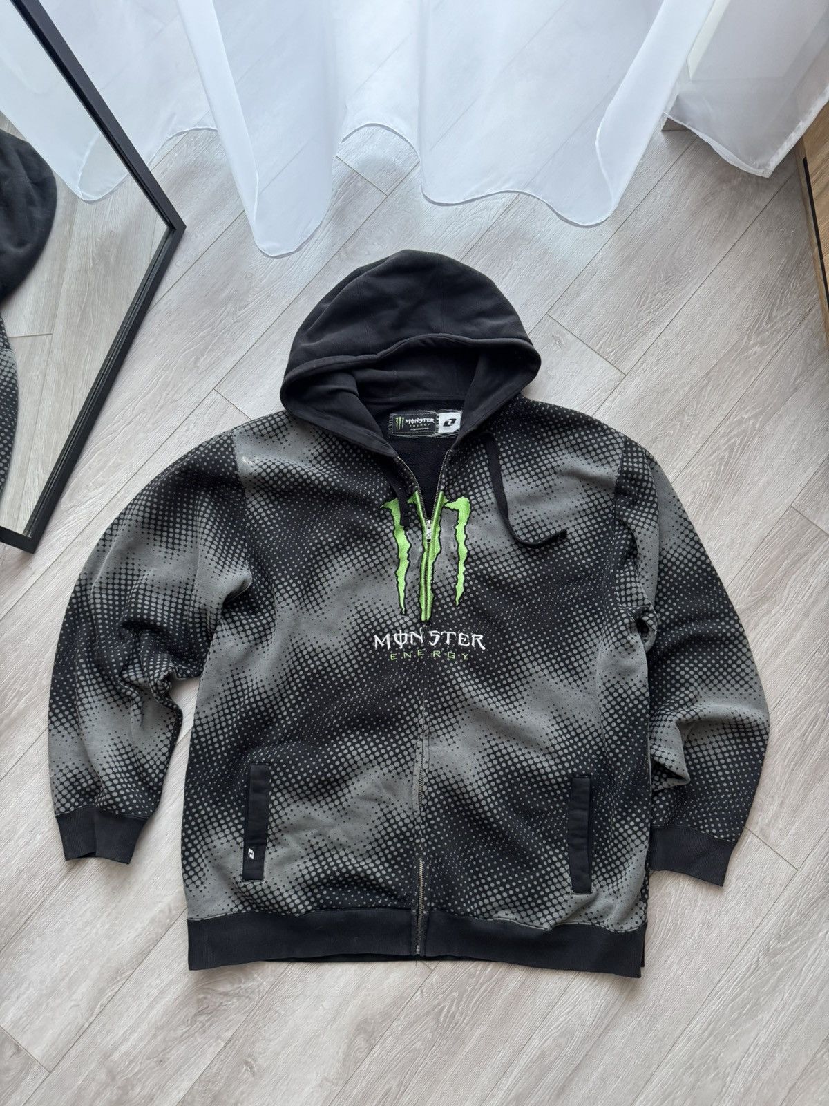 Fox Racing Rare FOX RACING X MONSTER Distressed Zip hoodie Size US M / EU 48-50 / 2 - 1 Thumbnail