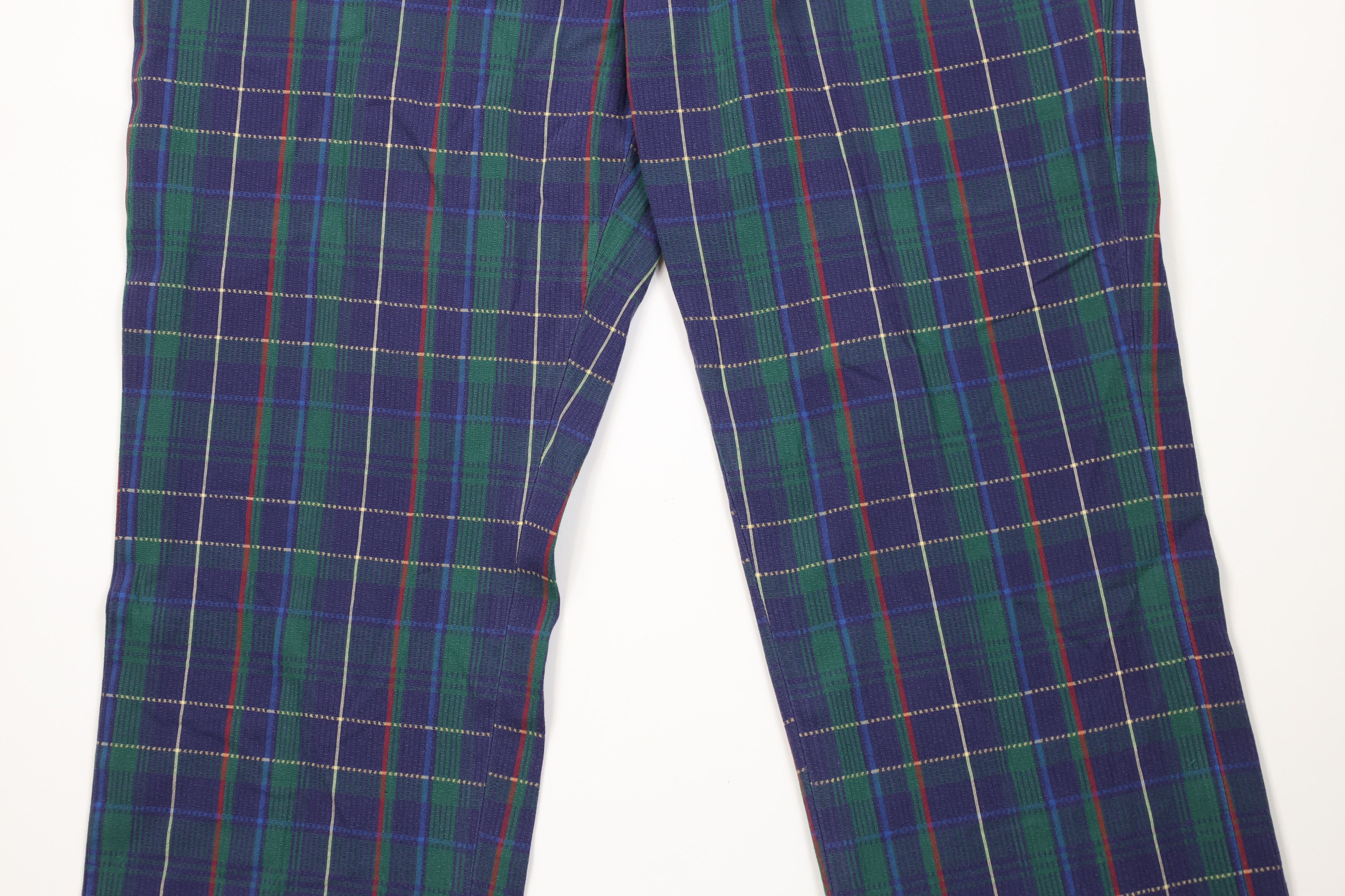 Orvis Vintage 70s Orvis Seersucker Wide Leg Chino Pants Plaid USA Size US 38 / EU 54 - 3 Thumbnail