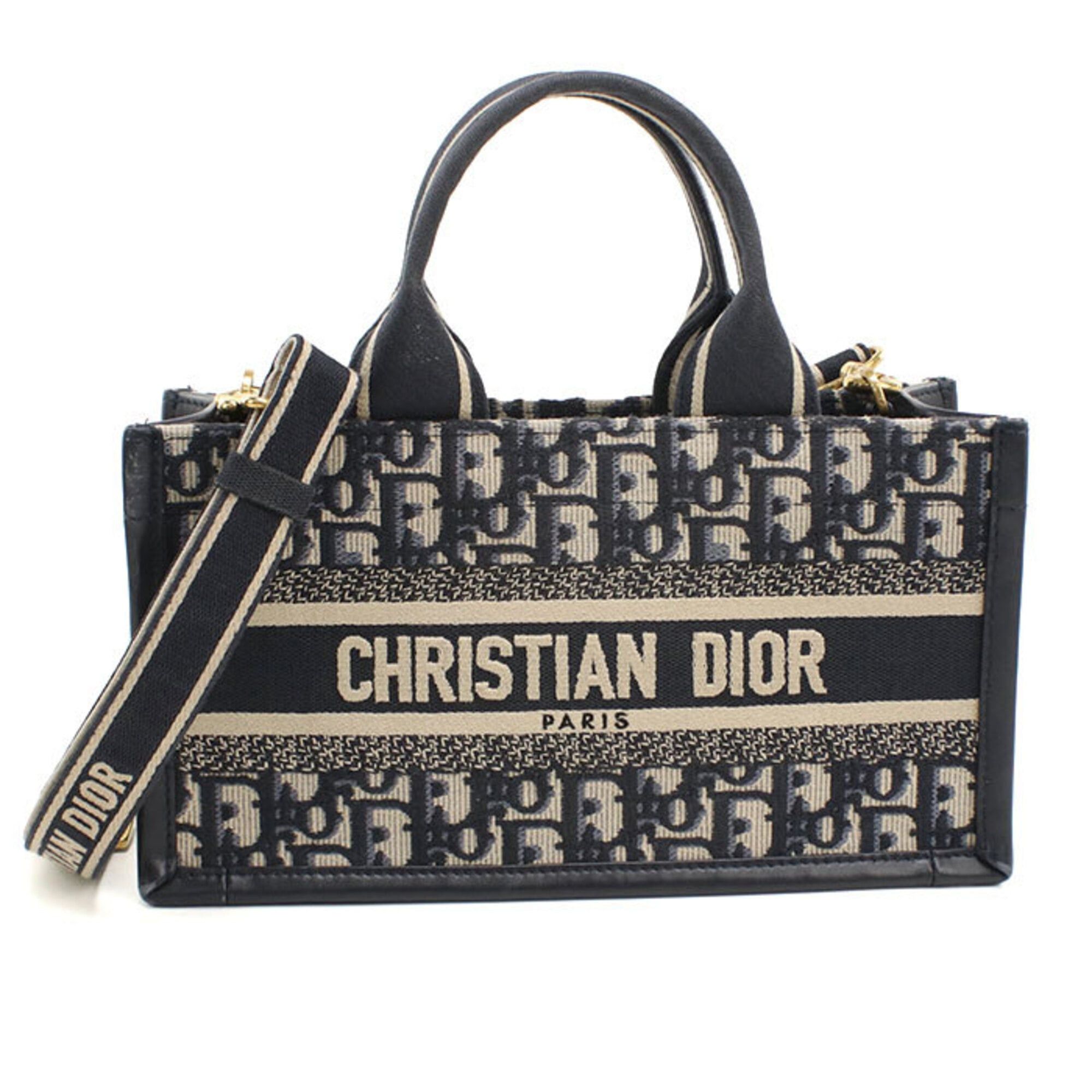 Dior Christian Dior DIOR Dior 2-Way Book Tote Bag for Women, Navy Size ONE SIZE - 1 Thumbnail