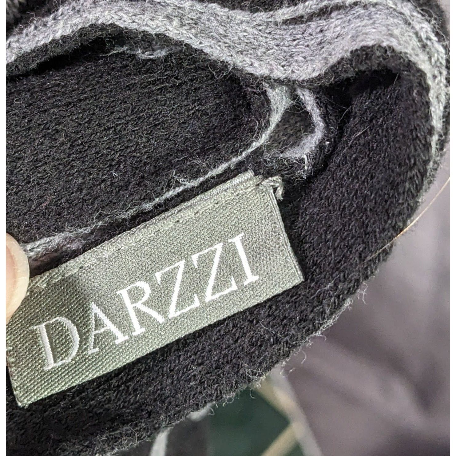 Other Darzzi Reversible Polka Dot Scarf 84"x15" Black & Gray Knit Size ONE SIZE - 6 Thumbnail