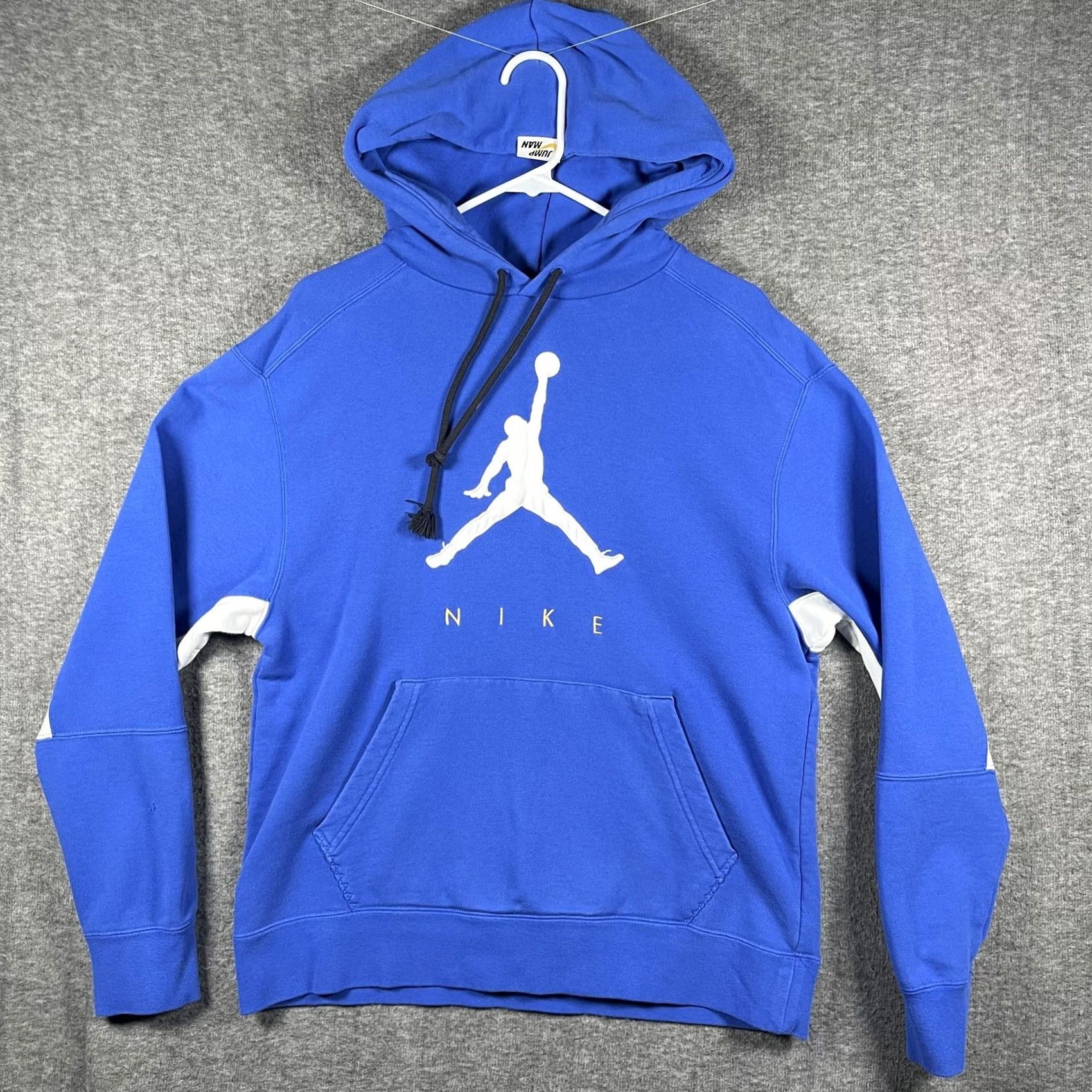 Jordan Brand Jordan Hoodie Mens Medium Blue Jumpman Logo Fleece Nike DA7192-480 Size US M / EU 48-50 / 2 - 2 Thumbnail