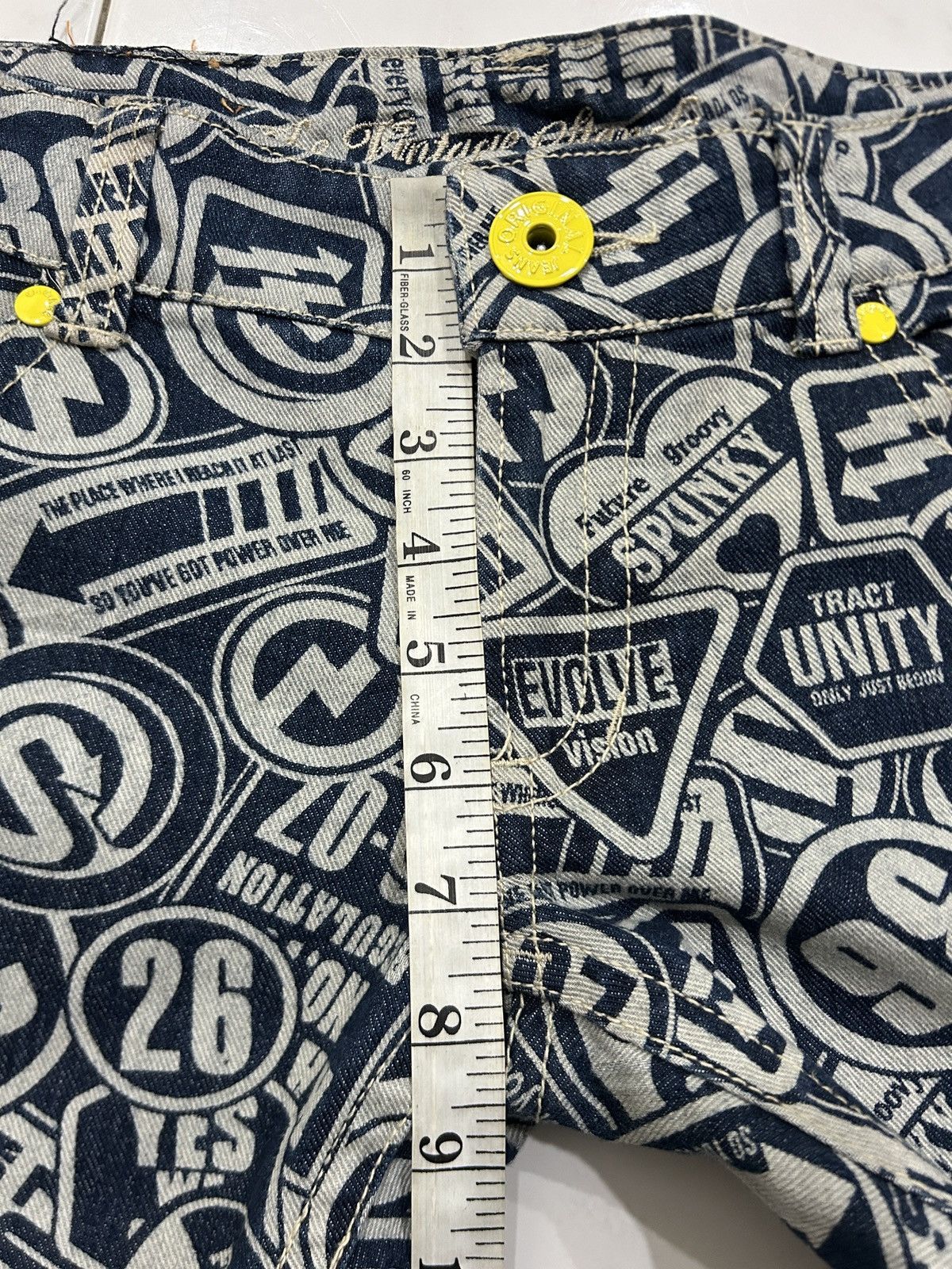 Designer × Japanese Brand Vintage Original Jeans Printed AOP Hysteric Inspired Size US 33 - 18 Thumbnail