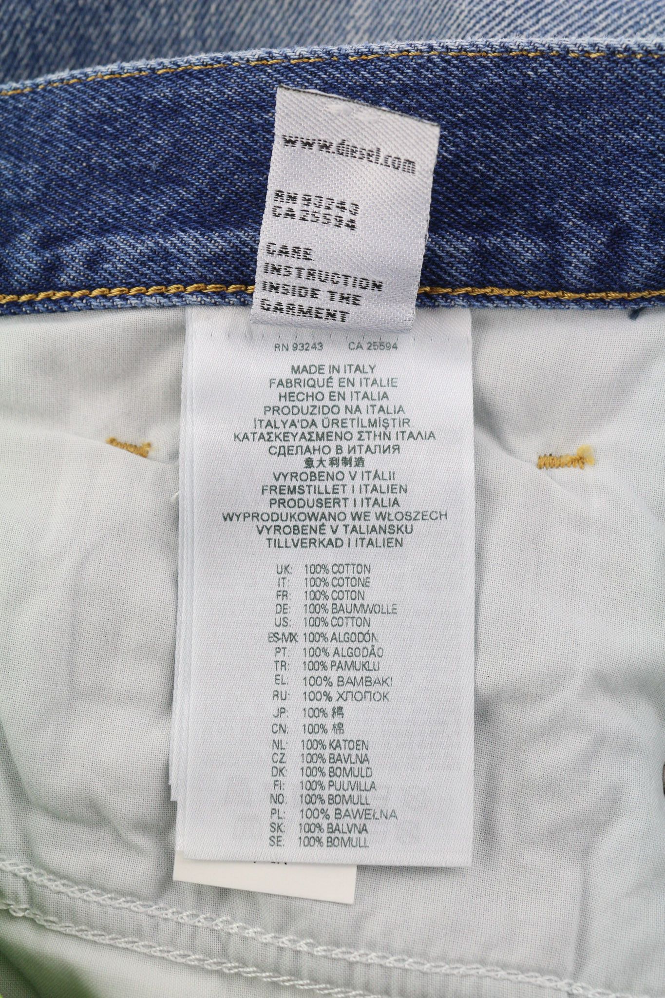 Diesel D-MACS 09A25 W30/L30 Straight Washed Denim 40450 Size US 30 / EU 46 - 10 Thumbnail