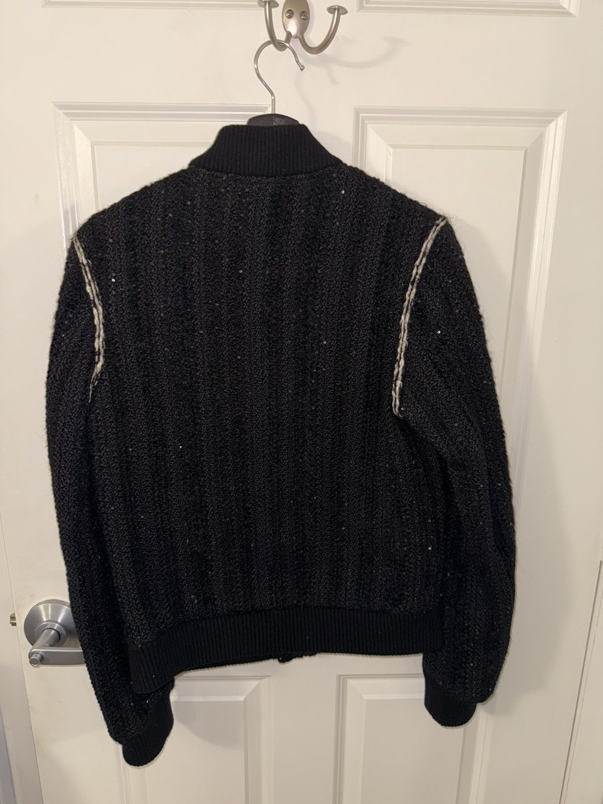 Saint Laurent Paris Saint Laurent Men’s Teddy Jacket Tweed Sequin Crochet 2018 Size US S / EU 44-46 / 1 - 7 Thumbnail
