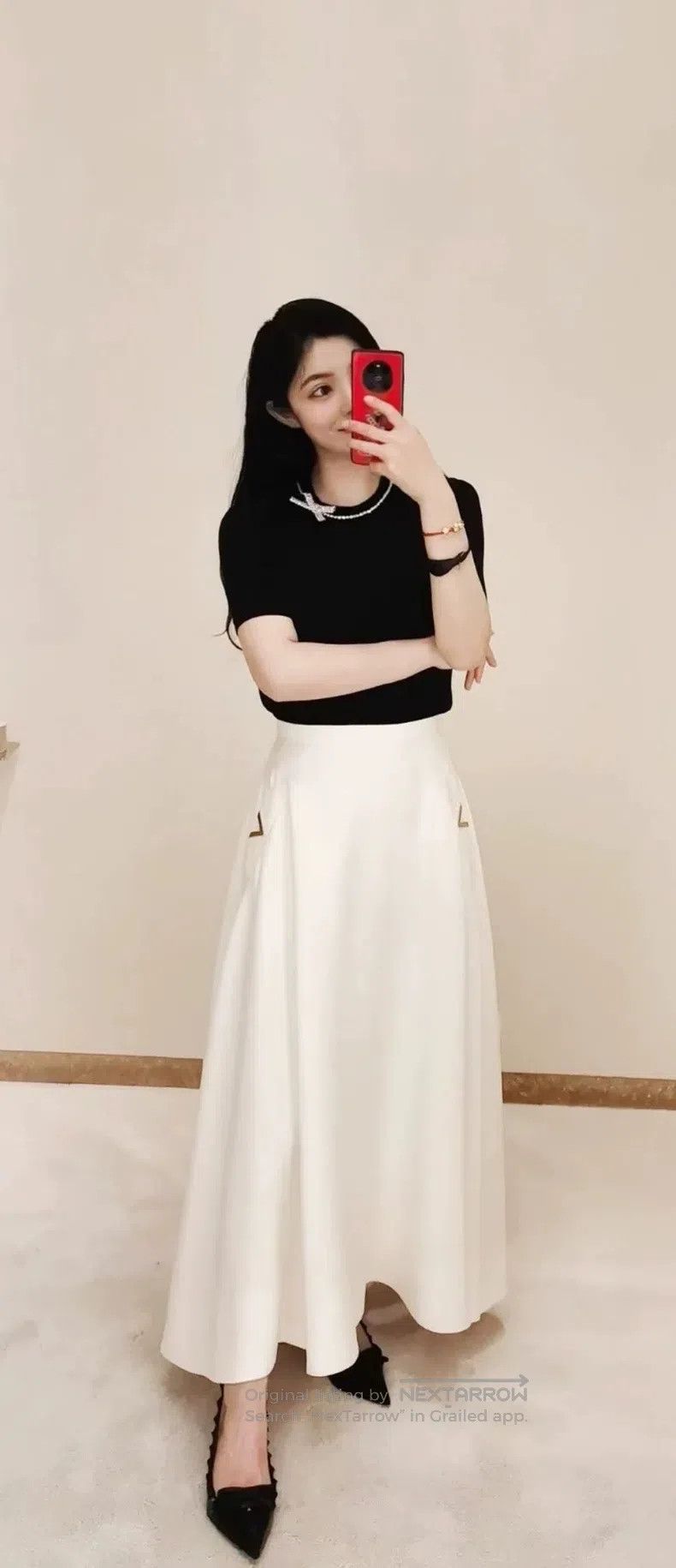 Valentino Valentino White skirt Size S / US 4 / IT 40 - 1 Thumbnail