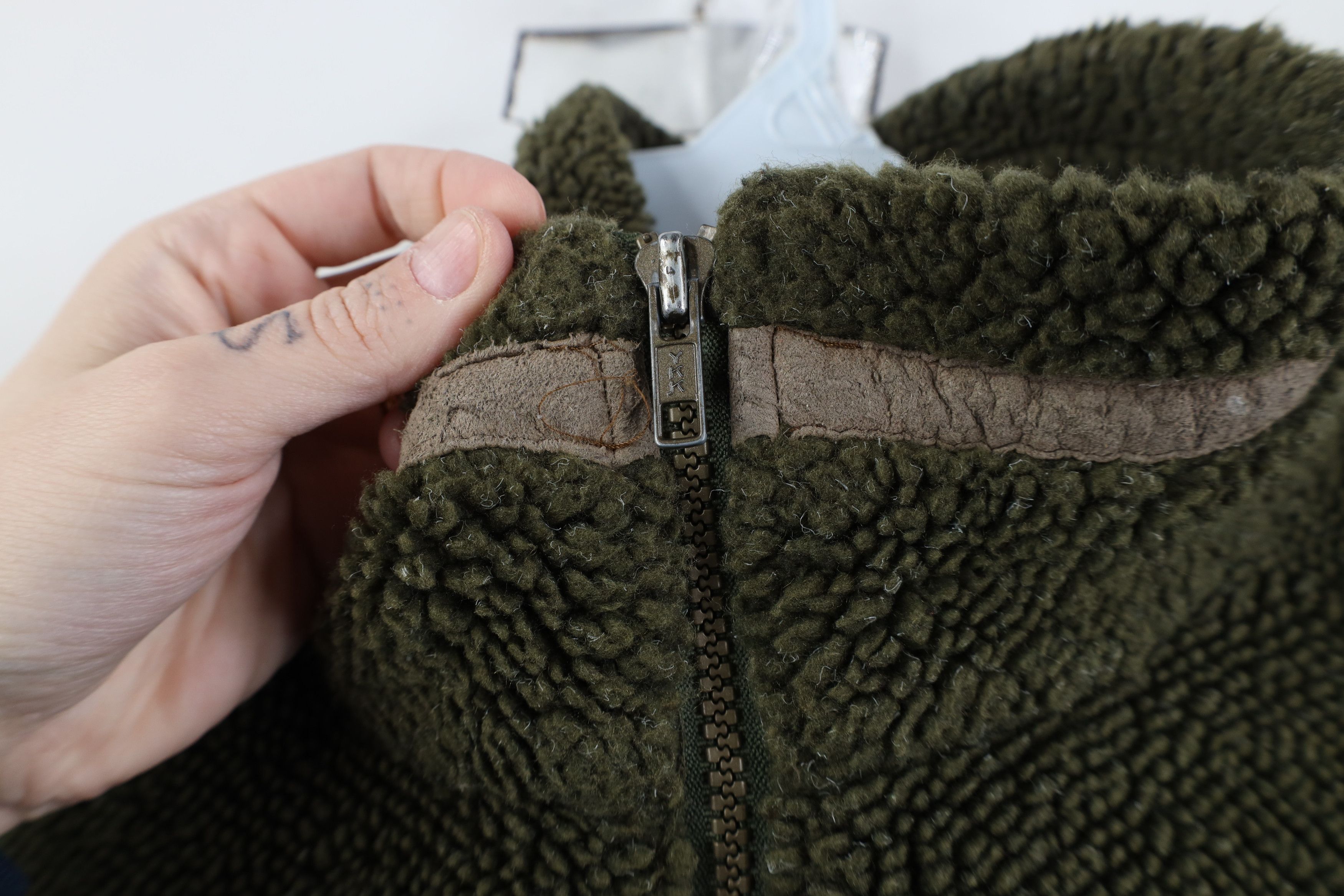 Columbia Vintage 90s Columbia Fleece Full Zip Jacket Olive Green USA Size US XL / EU 56 / 4 - 6 Thumbnail