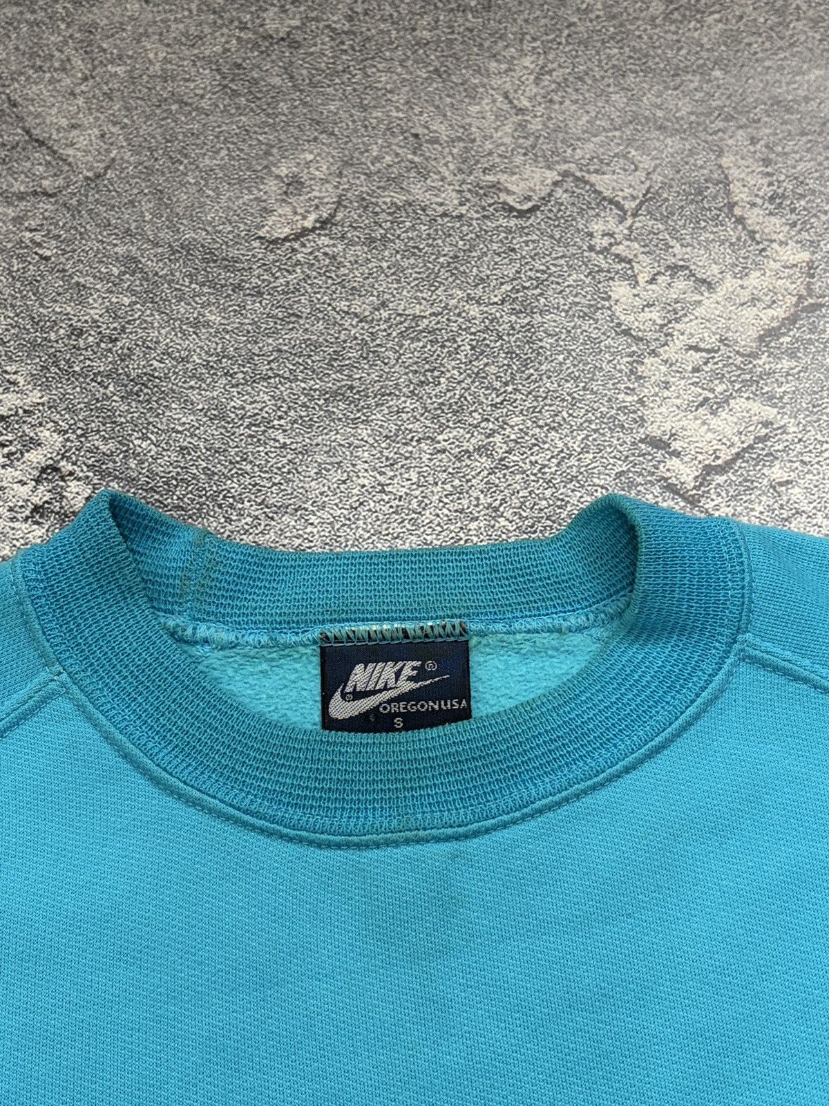 Nike Vtg 80s Nike Oregon Sweatshirt Italy Teal Embroidered S Size US S / EU 44-46 / 1 - 3 Thumbnail
