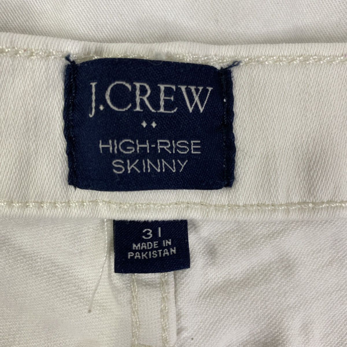 J.Crew J.Crew Jeans Women's White Sz 31 High Rise Skinny Slim EUC Size 31" - 7 Thumbnail